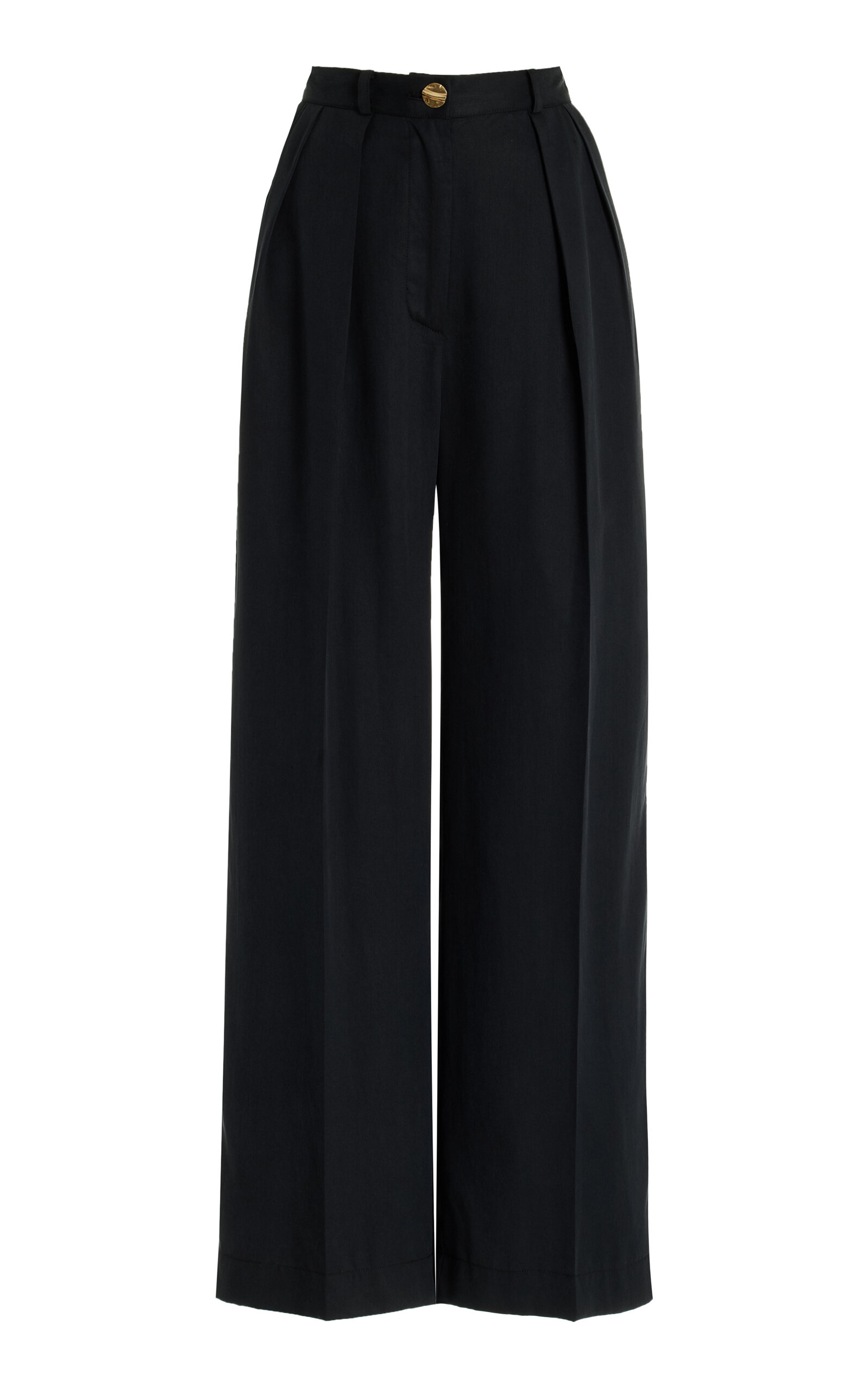 Matthew Bruch Pleated Trousers - Black
