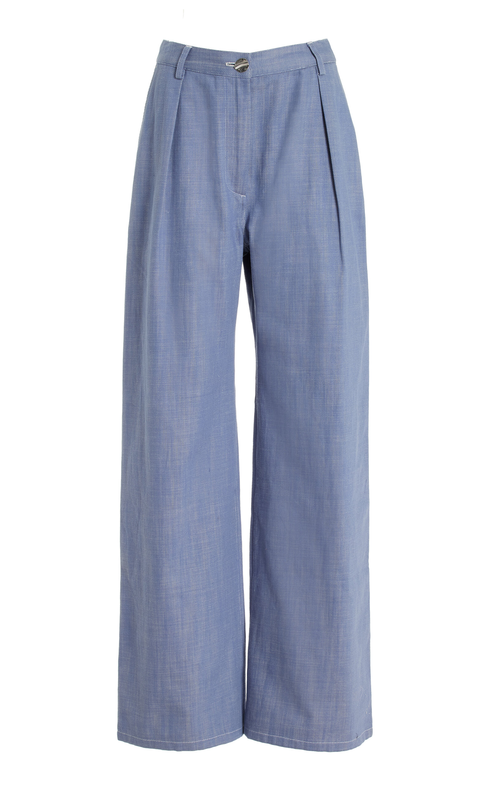 Matthew Bruch Low-Rise Wide-Leg Pants