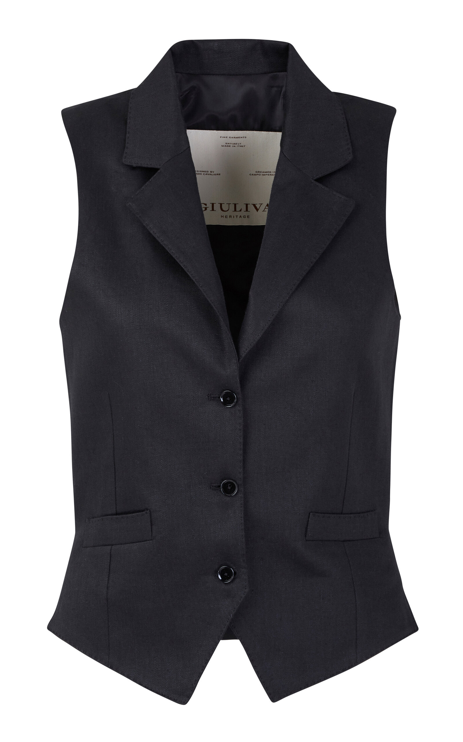 Blake Vest in Linen