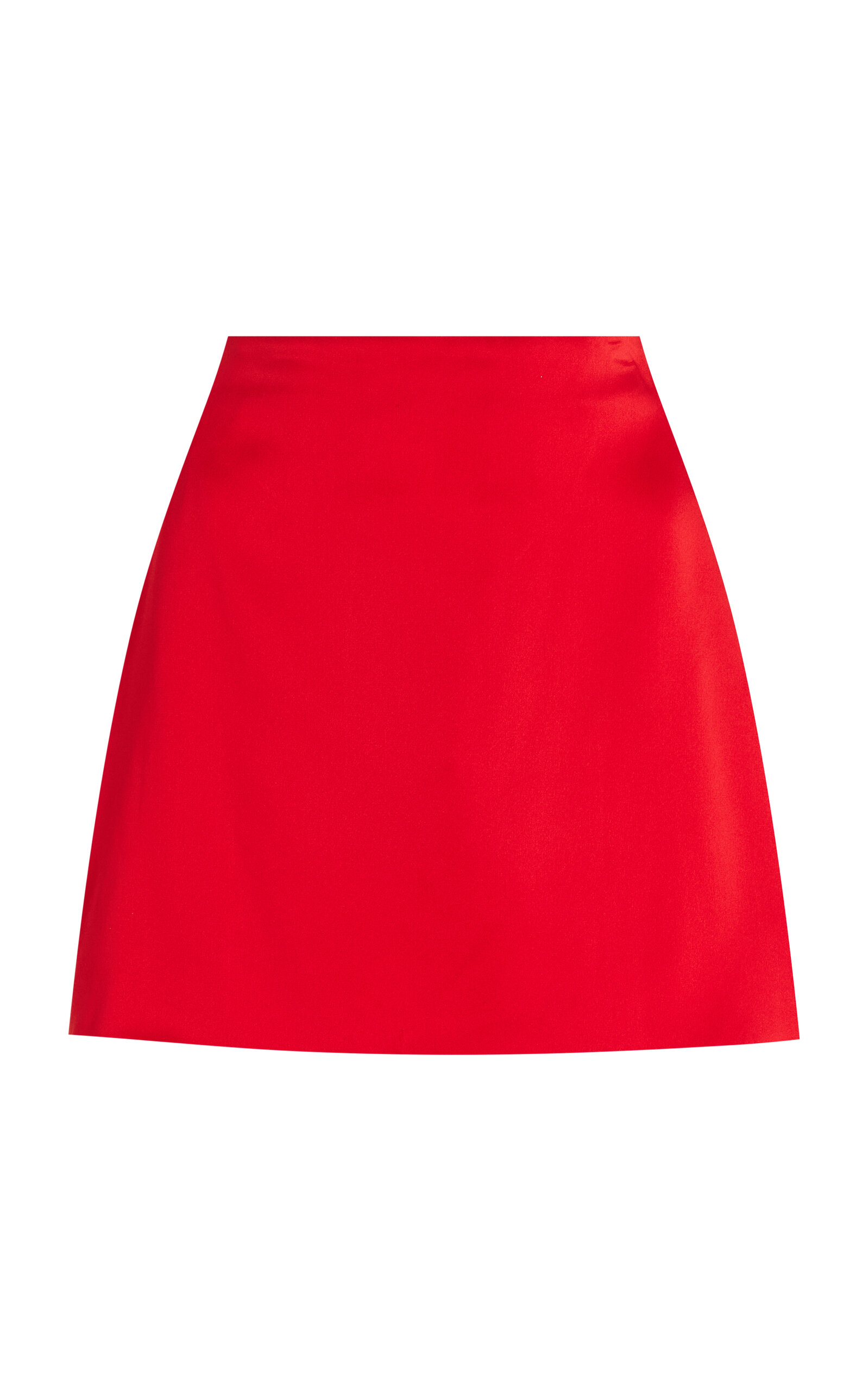 Alejandra Alonso Rojas Satin Mini Skirt - Red