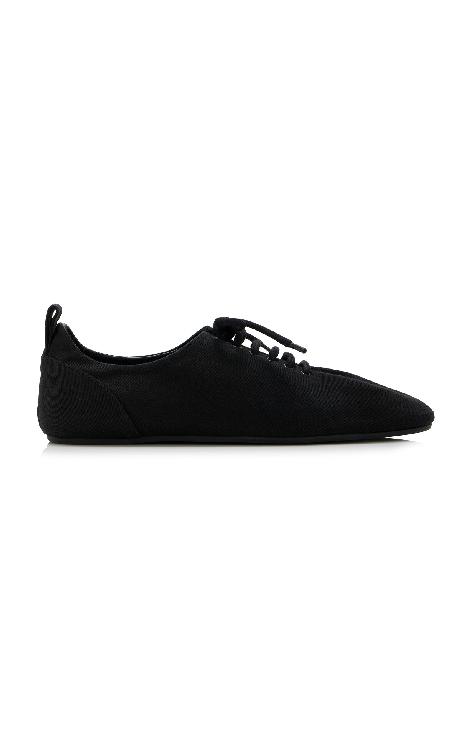 Toteme Cotton Canvas Plimsoles - Black