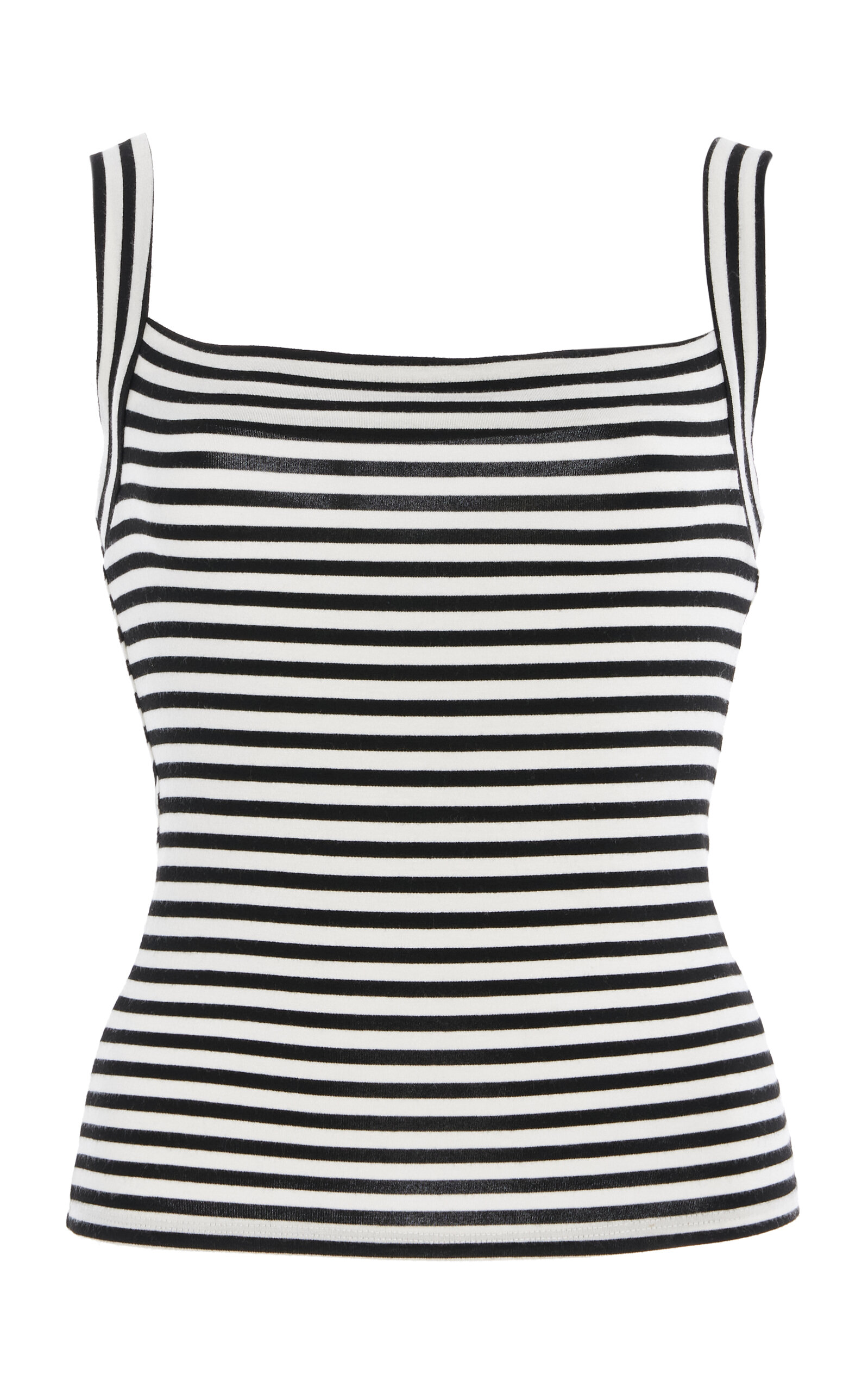 Striped Square-Neck Tank Top