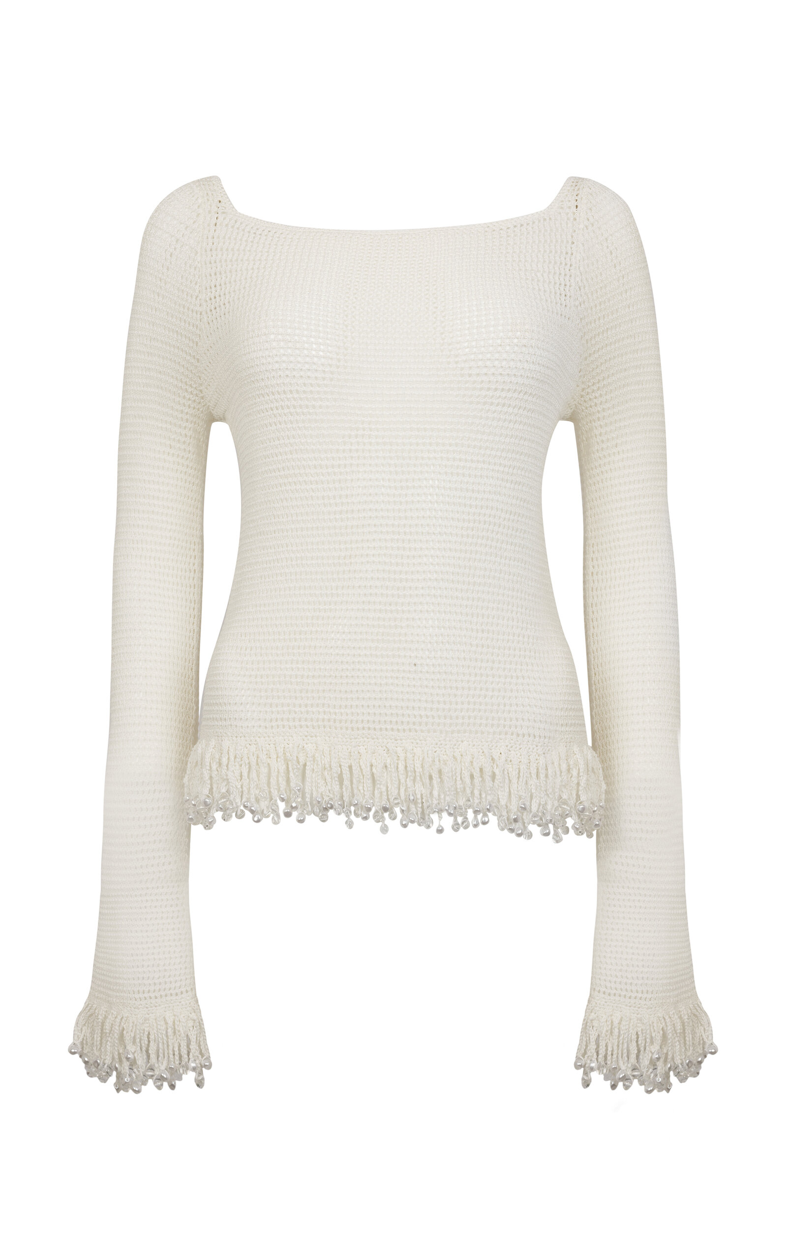 Fringed Knit Top