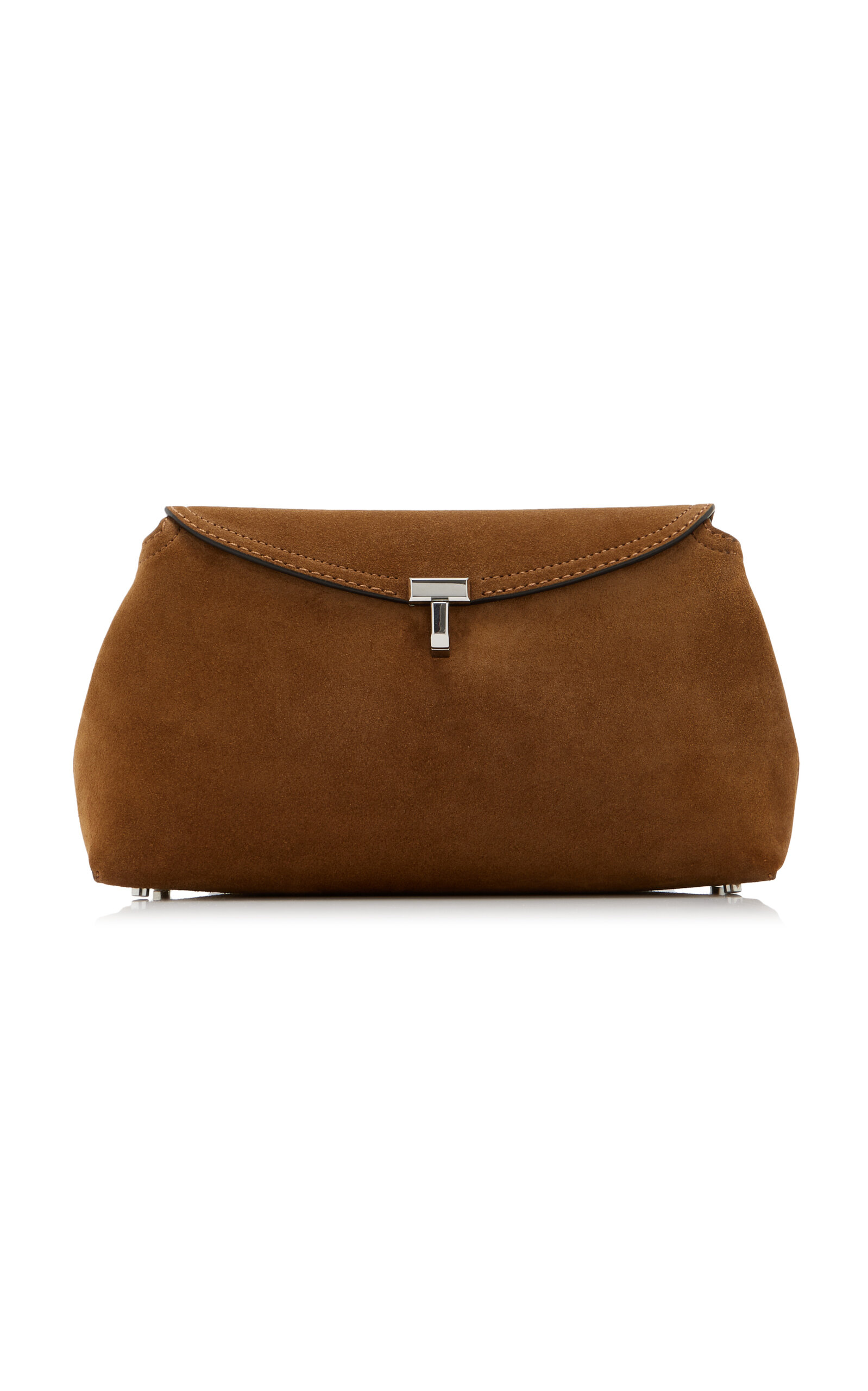 Toteme T-lock Suede Clutch