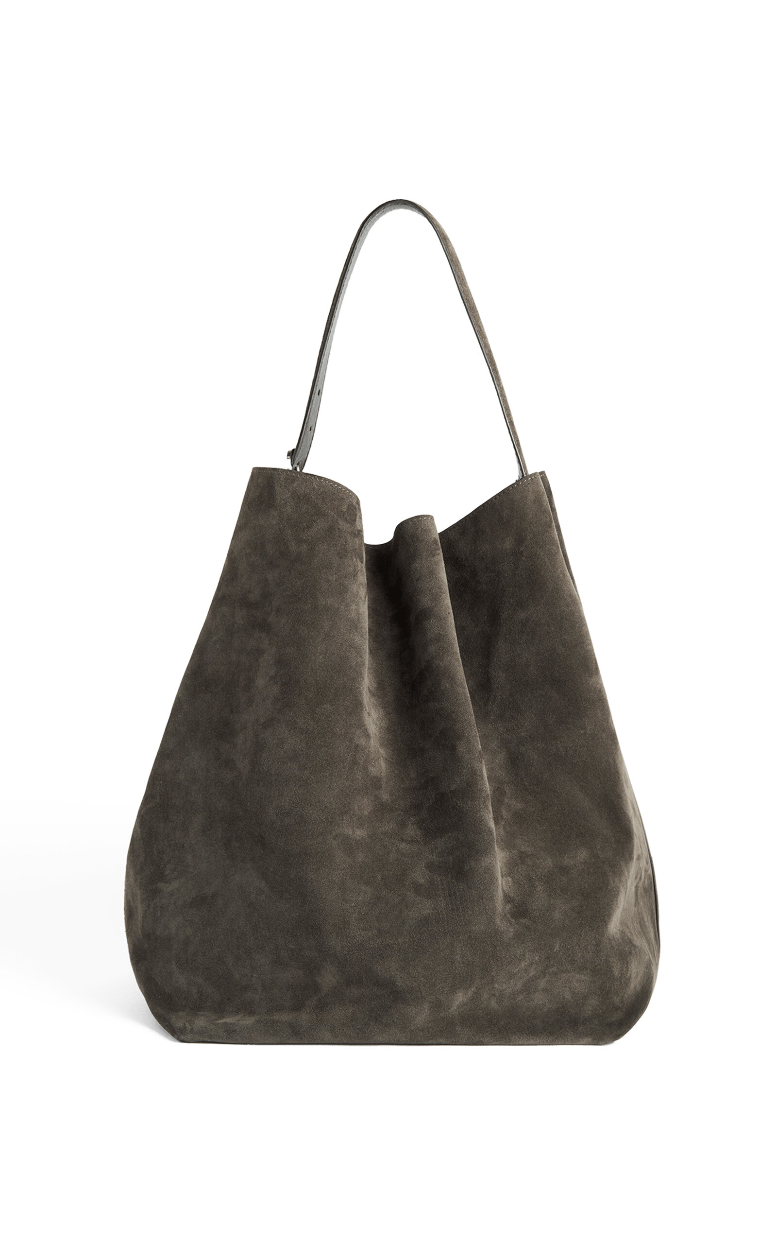 Toteme Belted Suede Tote Bag