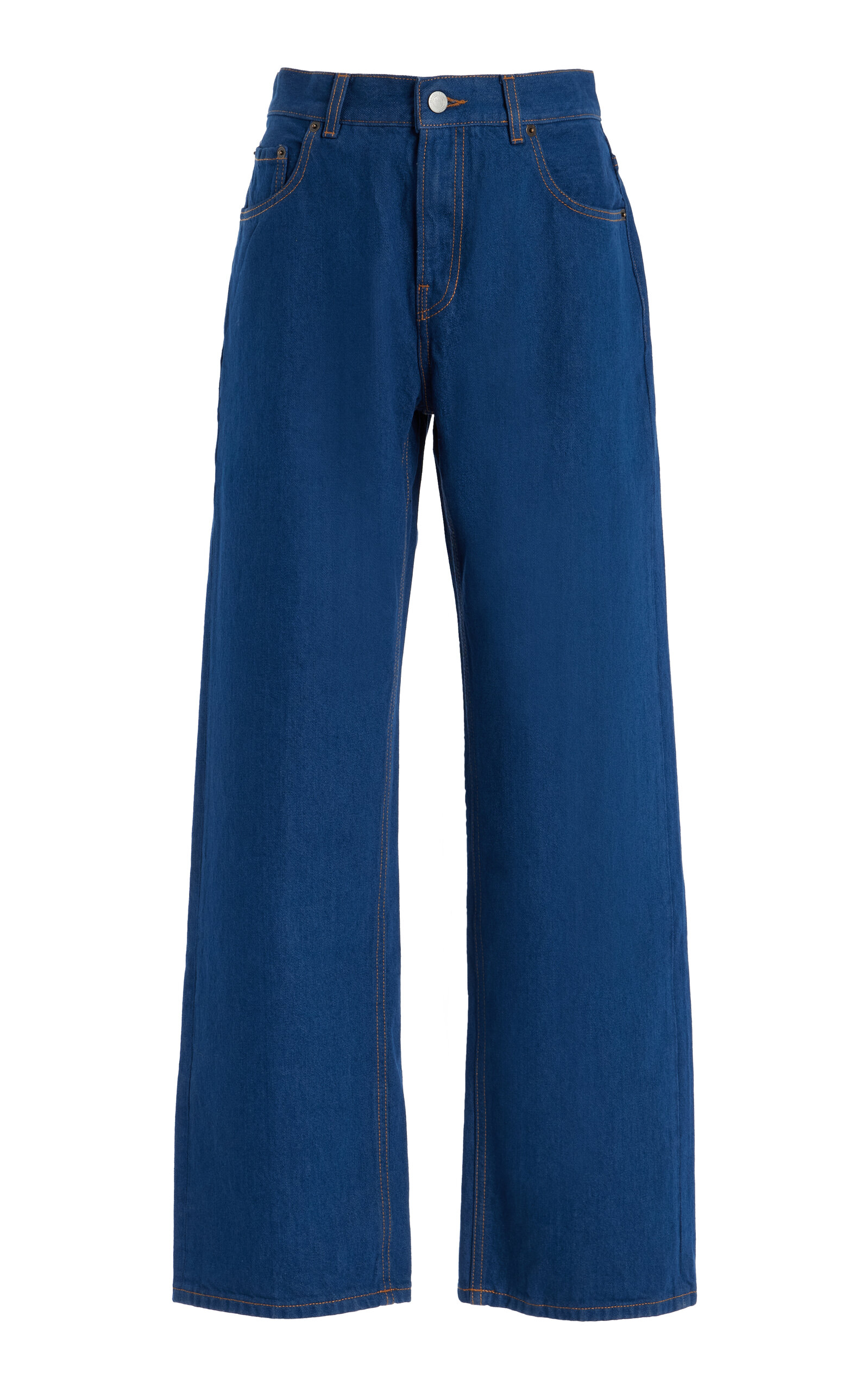 Haikure Bonnie Rigid Low-rise Boyfriend Jeans In Blue