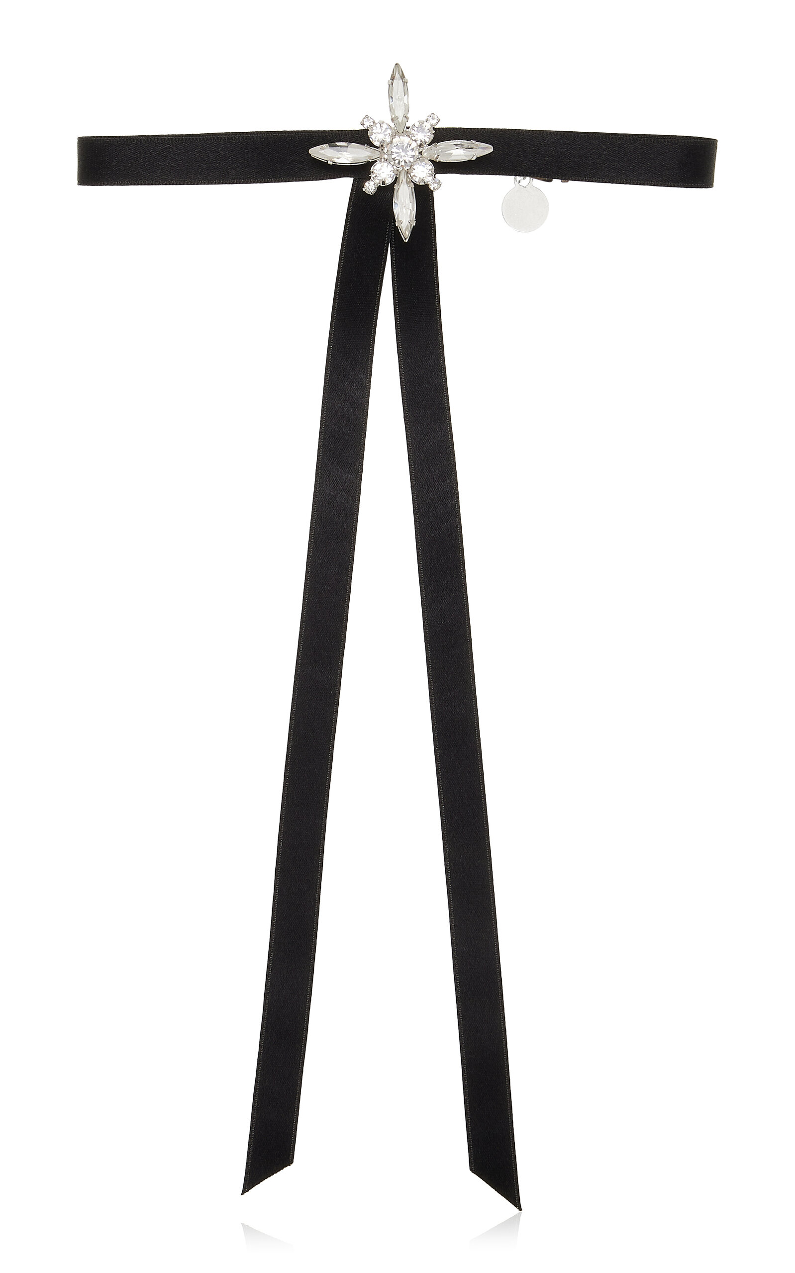 Lelet Ny Avril Crystal Satin Skinny Bow In Black