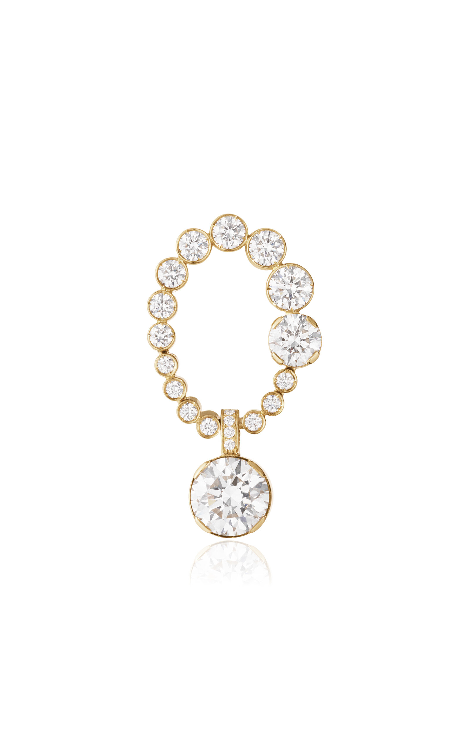 Sophie Bille Brahe 18k Yellow Gold Diamond Single Earring In Gold