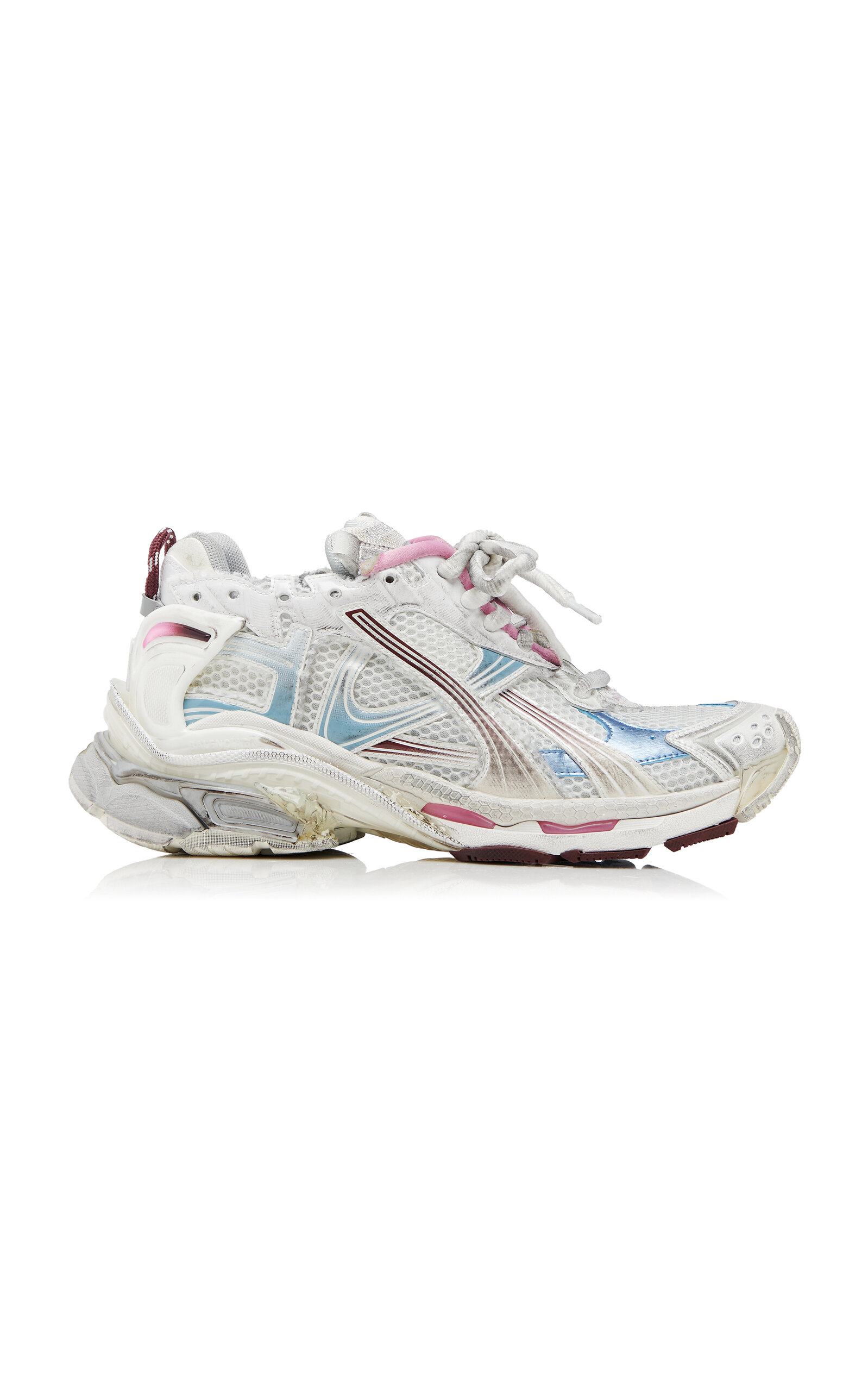 Balenciaga Runner Gradient Mesh; Rubber Sneakers