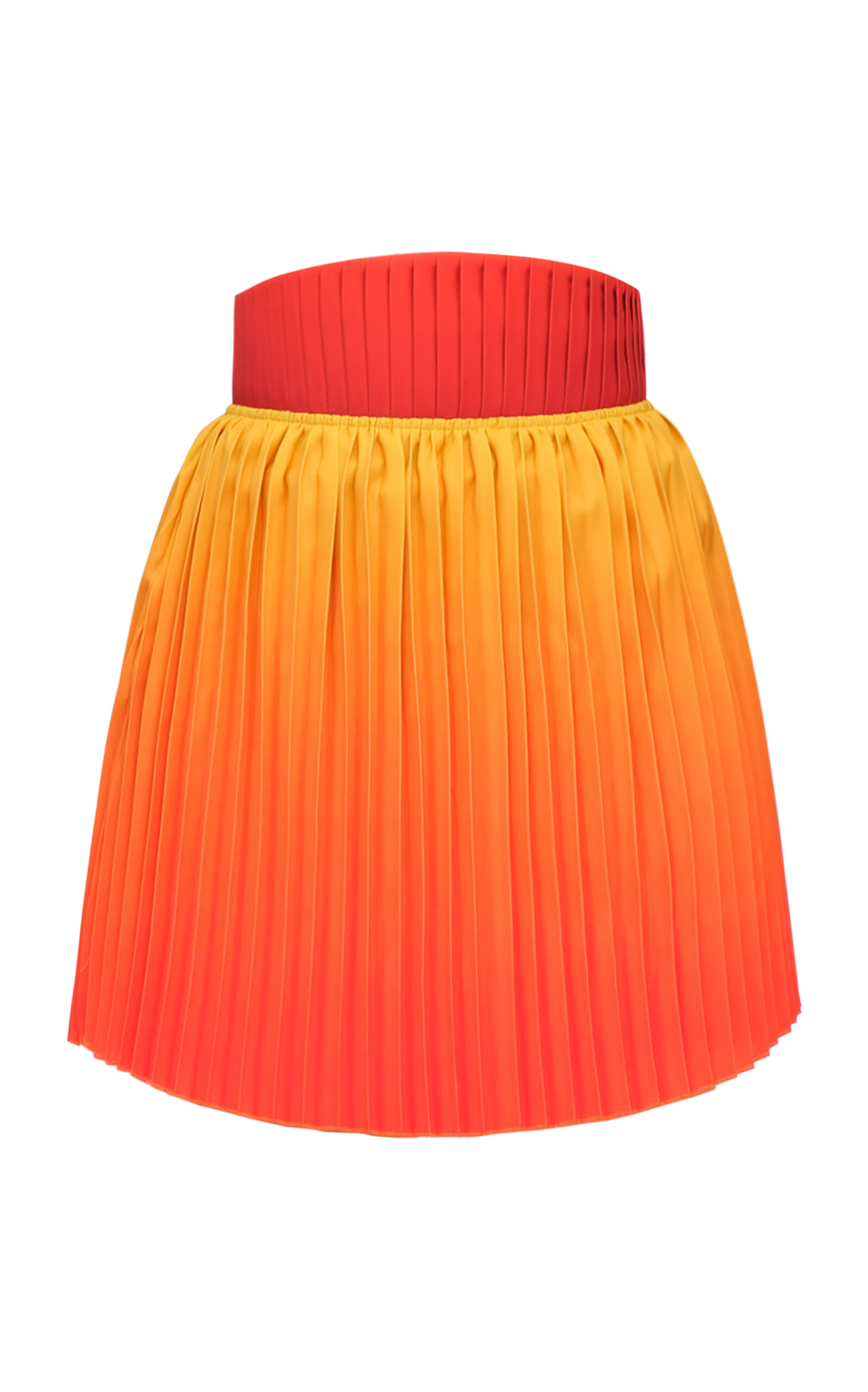 Kata Pleated Satin Mini Skirt