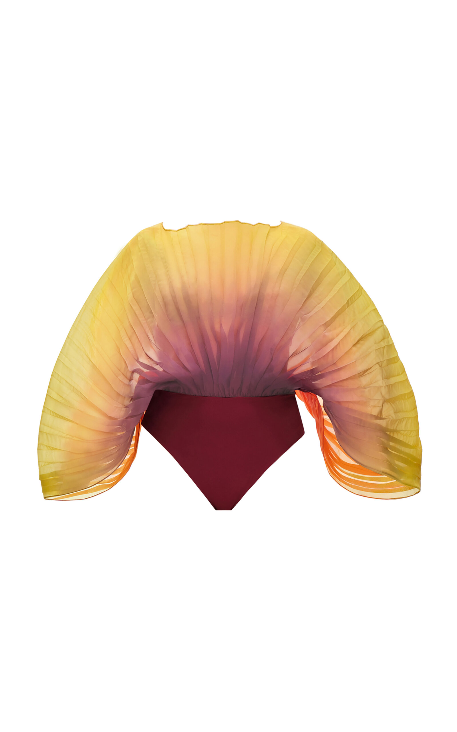 Sombra Pleated Organza Bodysuit