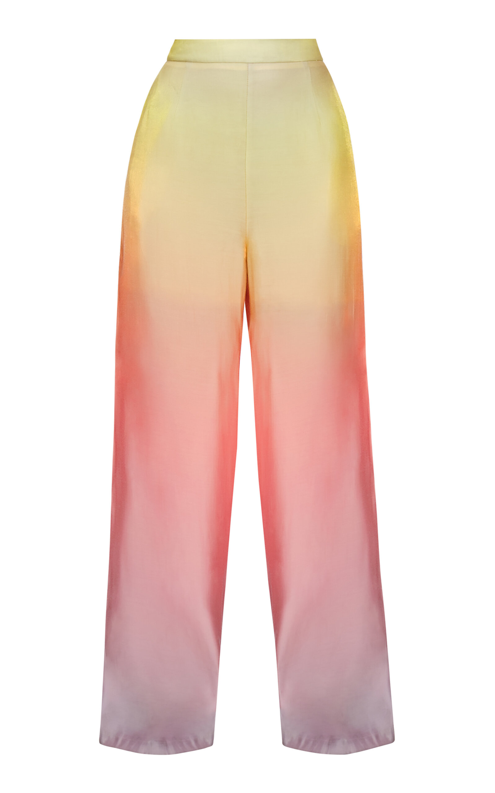 Andrea Iyamah Bata Satin Straight-Leg Pants