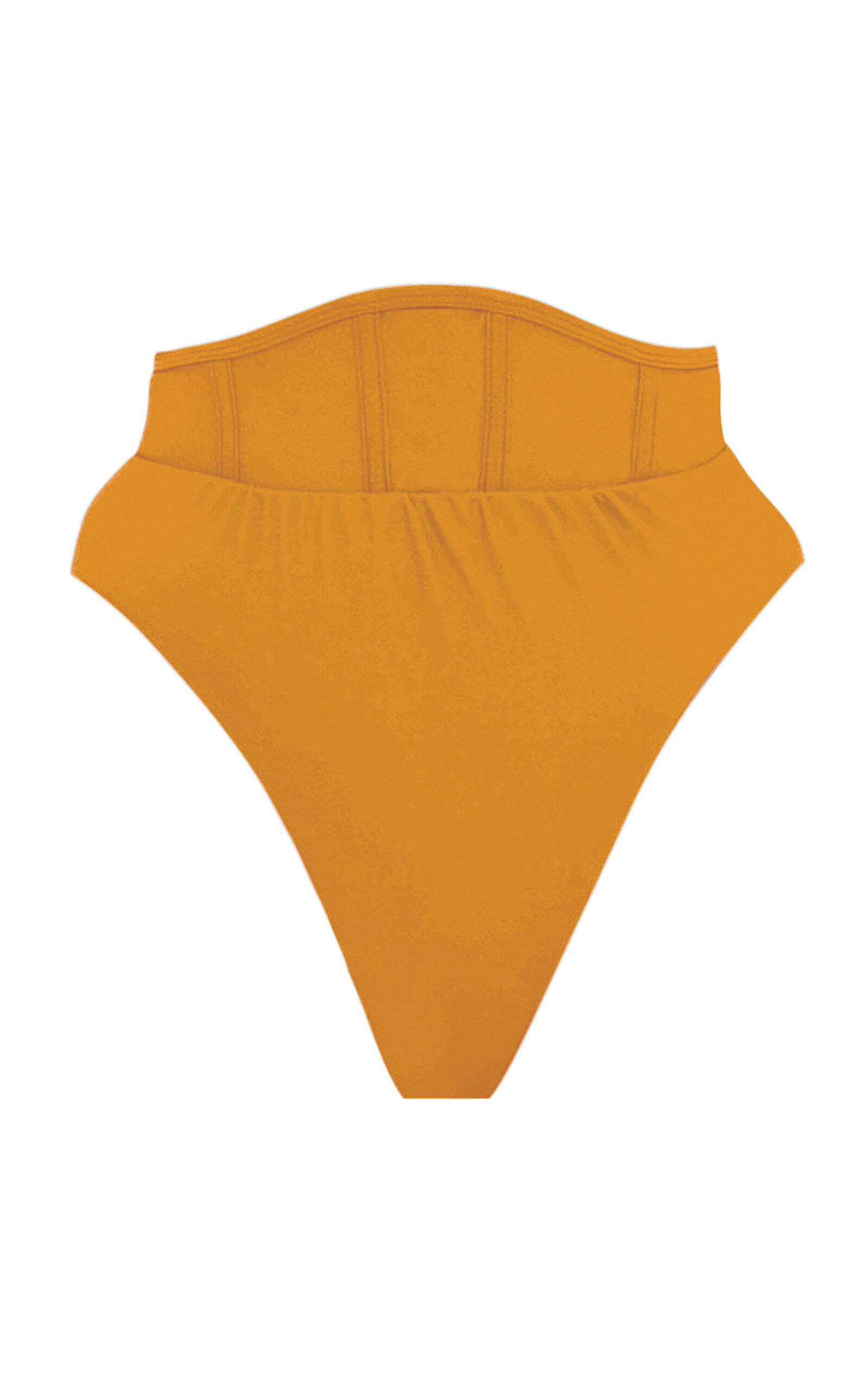 Andrea Iyamah Gura Corset-Paneled Bikini Bottom - Yellow