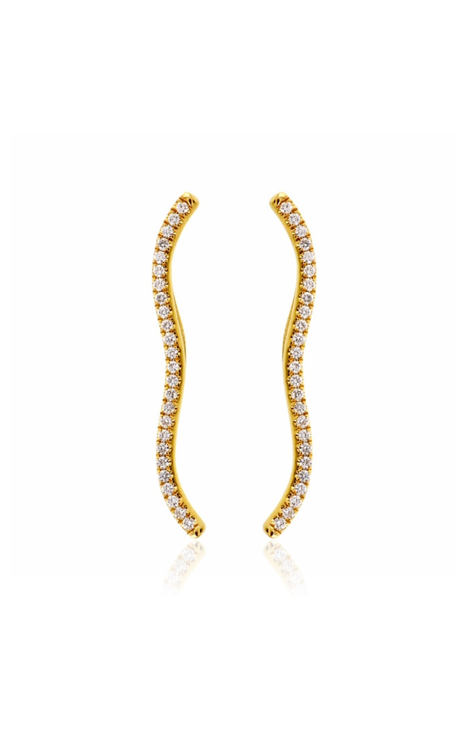 Almasika Berceau 18K Yellow Gold Diamond Earrings - Gold - OS - Moda Operandi