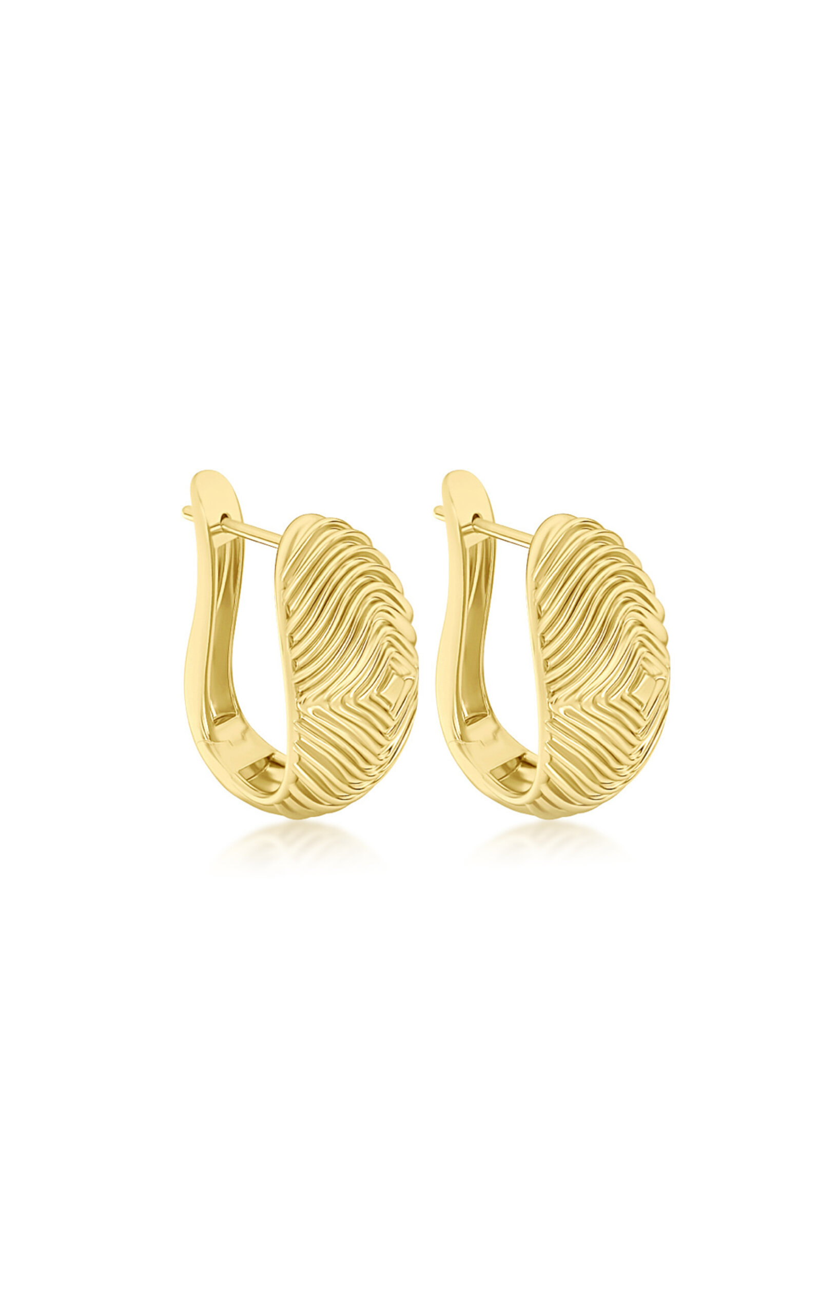 Almasika Large Veni 18K Yellow Gold Diamond Hoop Earrings - Gold - OS - Moda Operandi