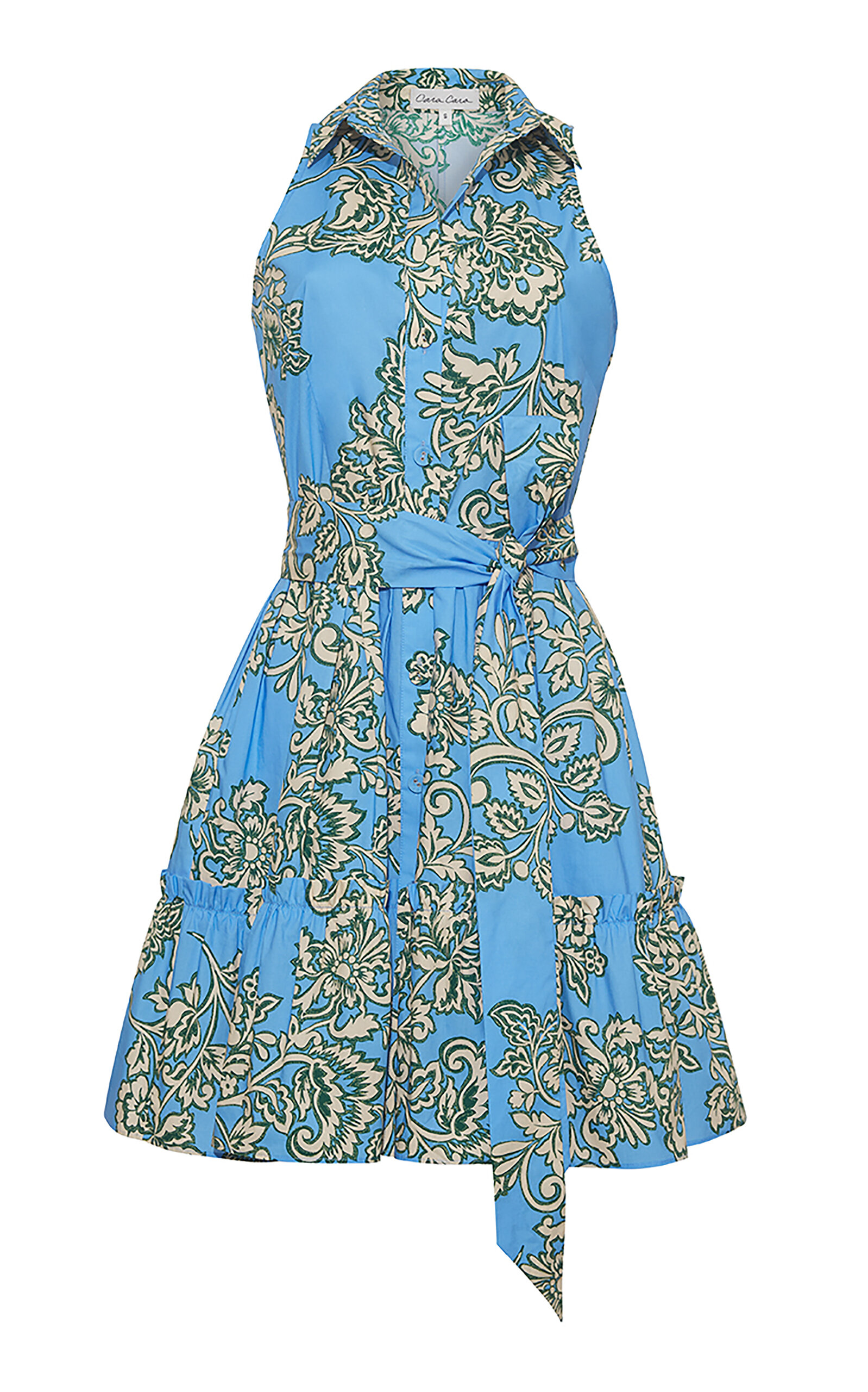 CARA CARA HANNAH COTTON-POPLIN MINI SHIRT DRESS