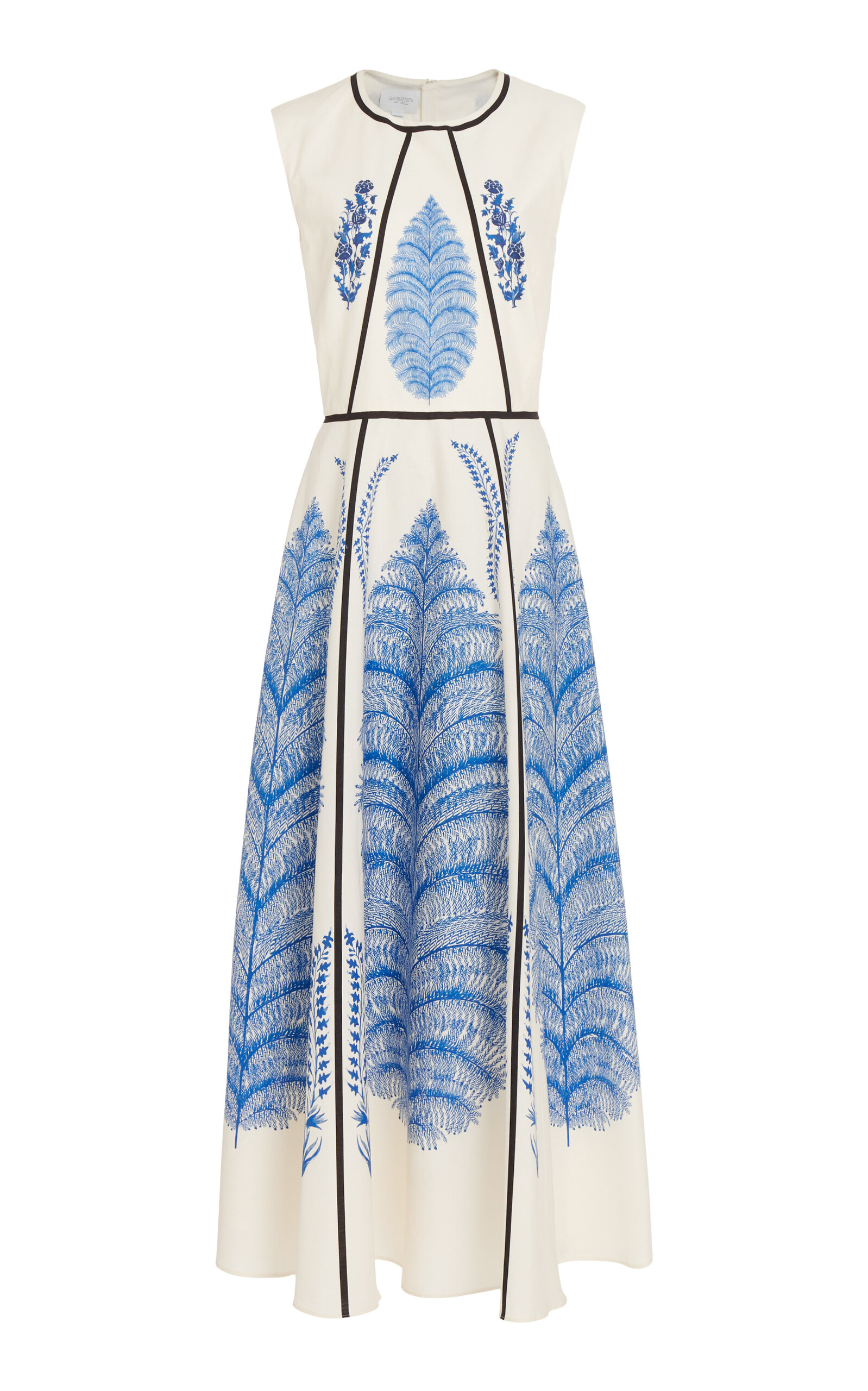 Giambattista Valli Printed Silk Midi Dress - Ivory