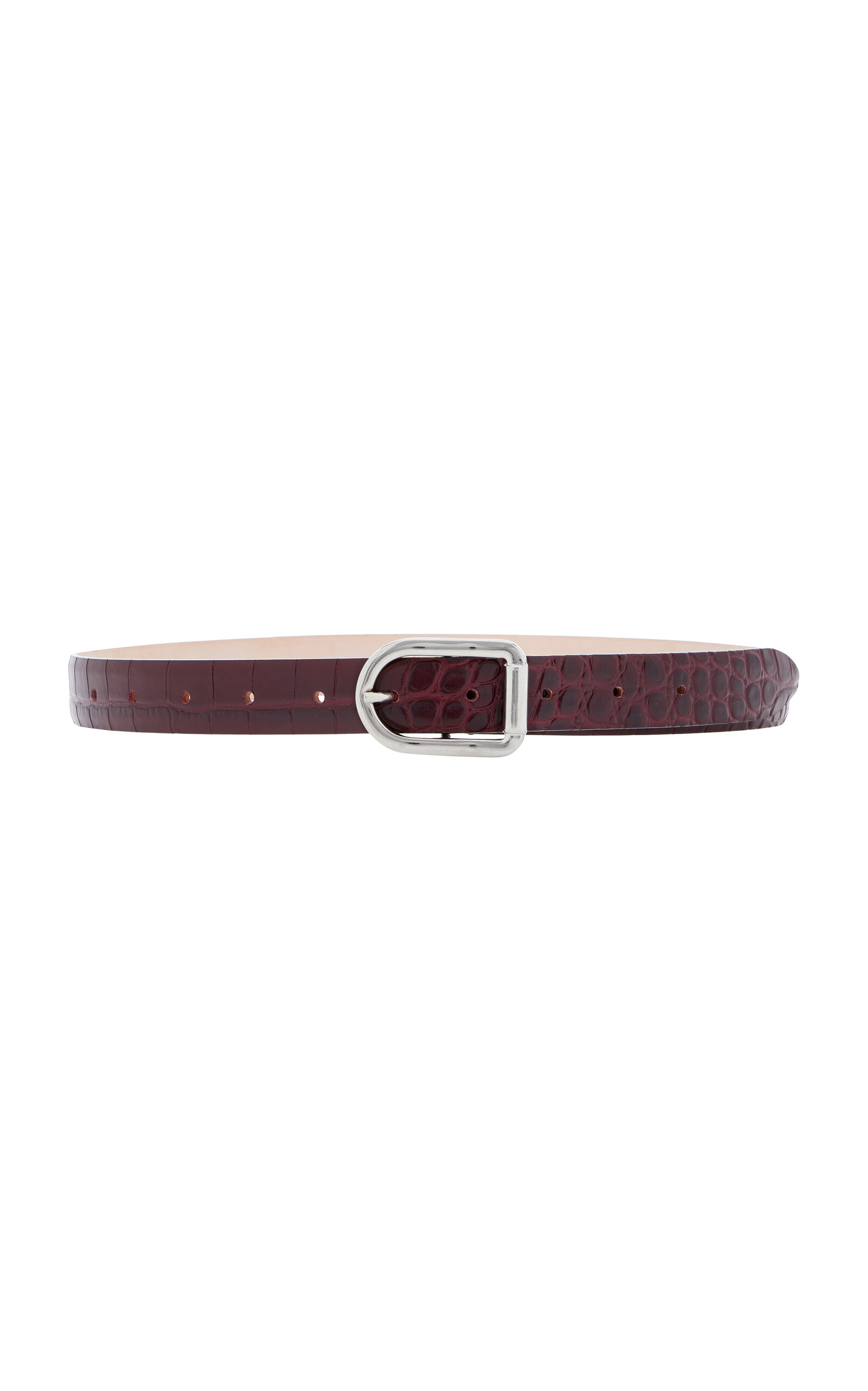 Déhanche Mija Croc-Effect Leather Belt