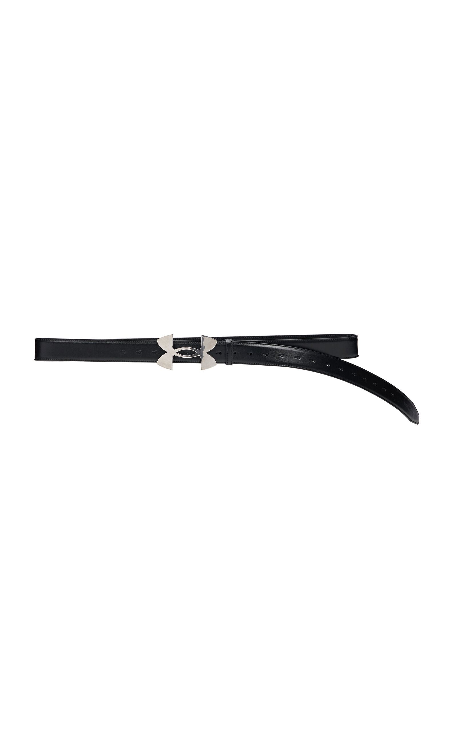Balenciaga X Under Armour Leather Belt In Black