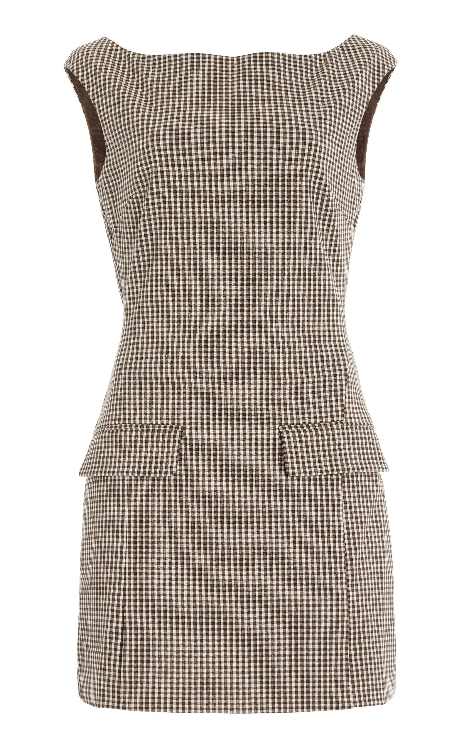 Staud Walker Dress In Brown