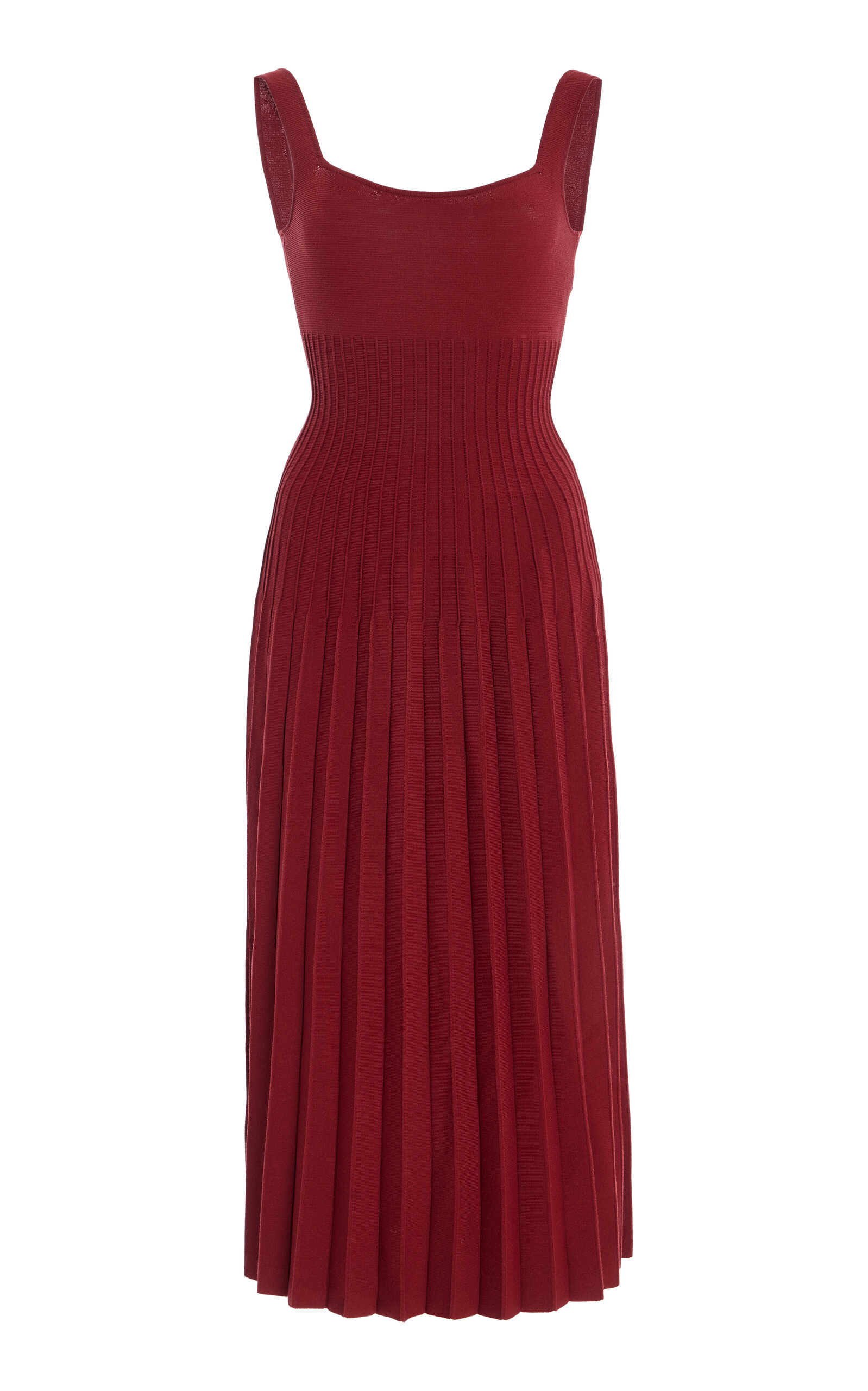 Shop Staud Ellison Dress In Red