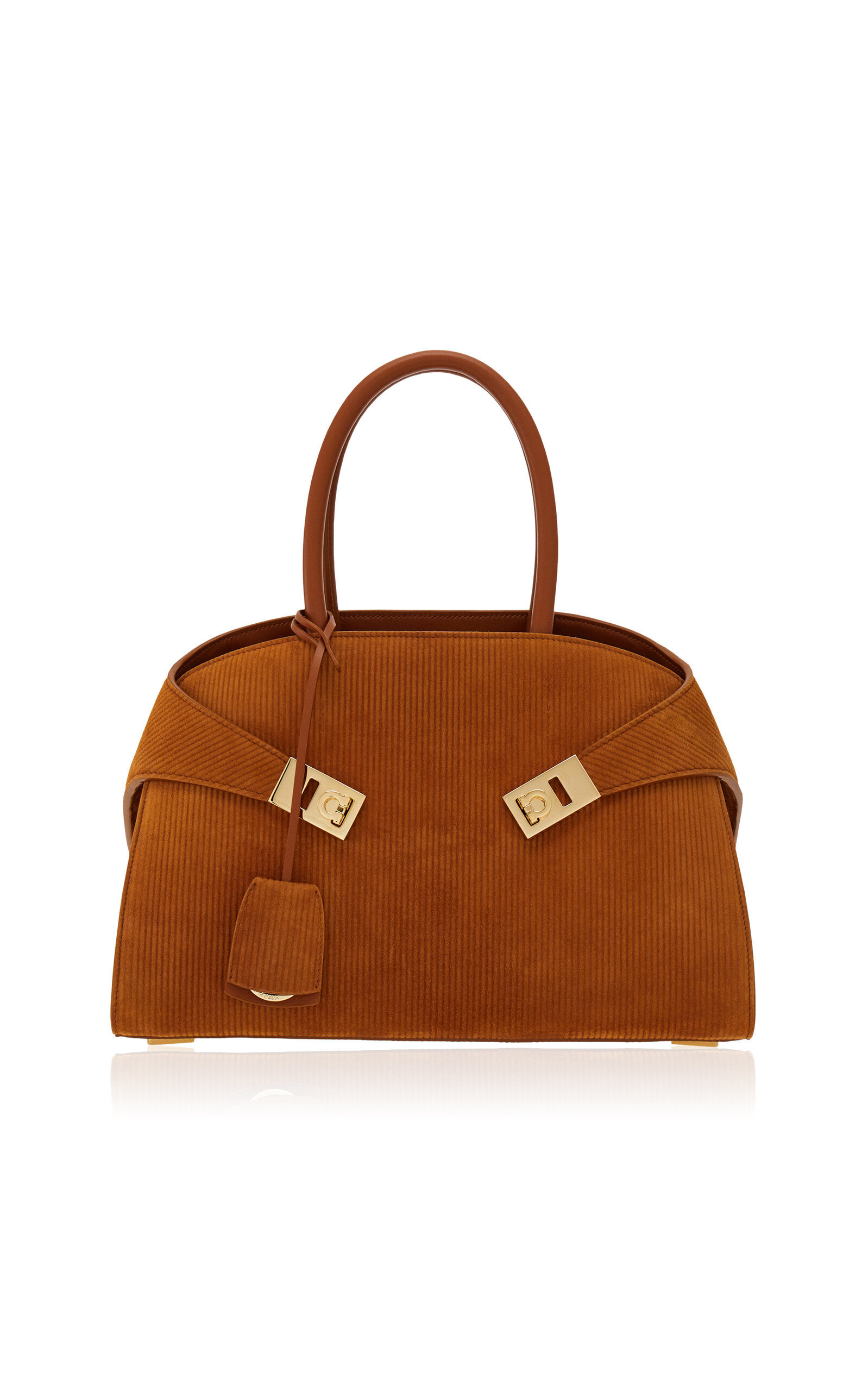 Ferragamo Small Hug Leather Top Handle Bag