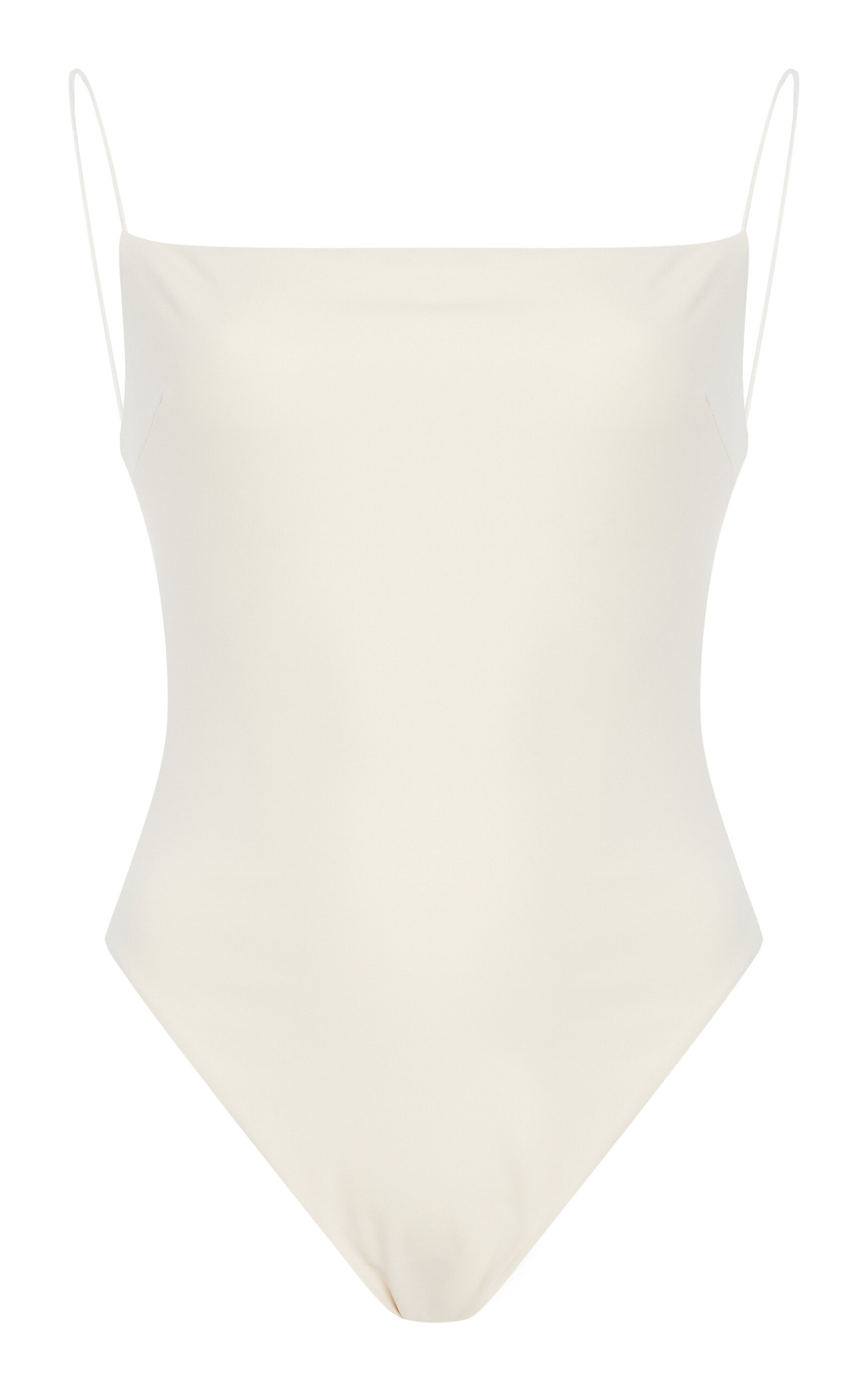 Ziah Fine Strap One-Piece Swimsuit - Ivory