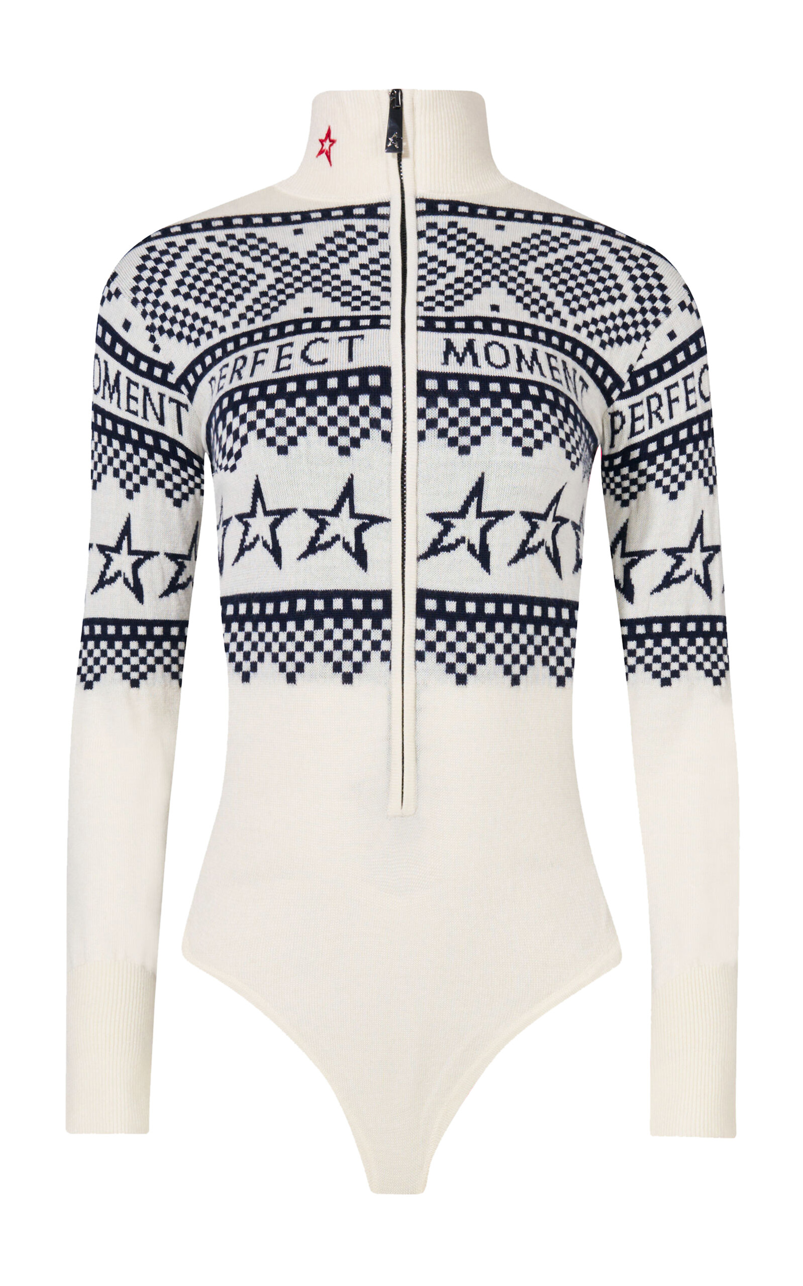 PERFECT MOMENT HOLIDAY WOOL SKI BODYSUIT