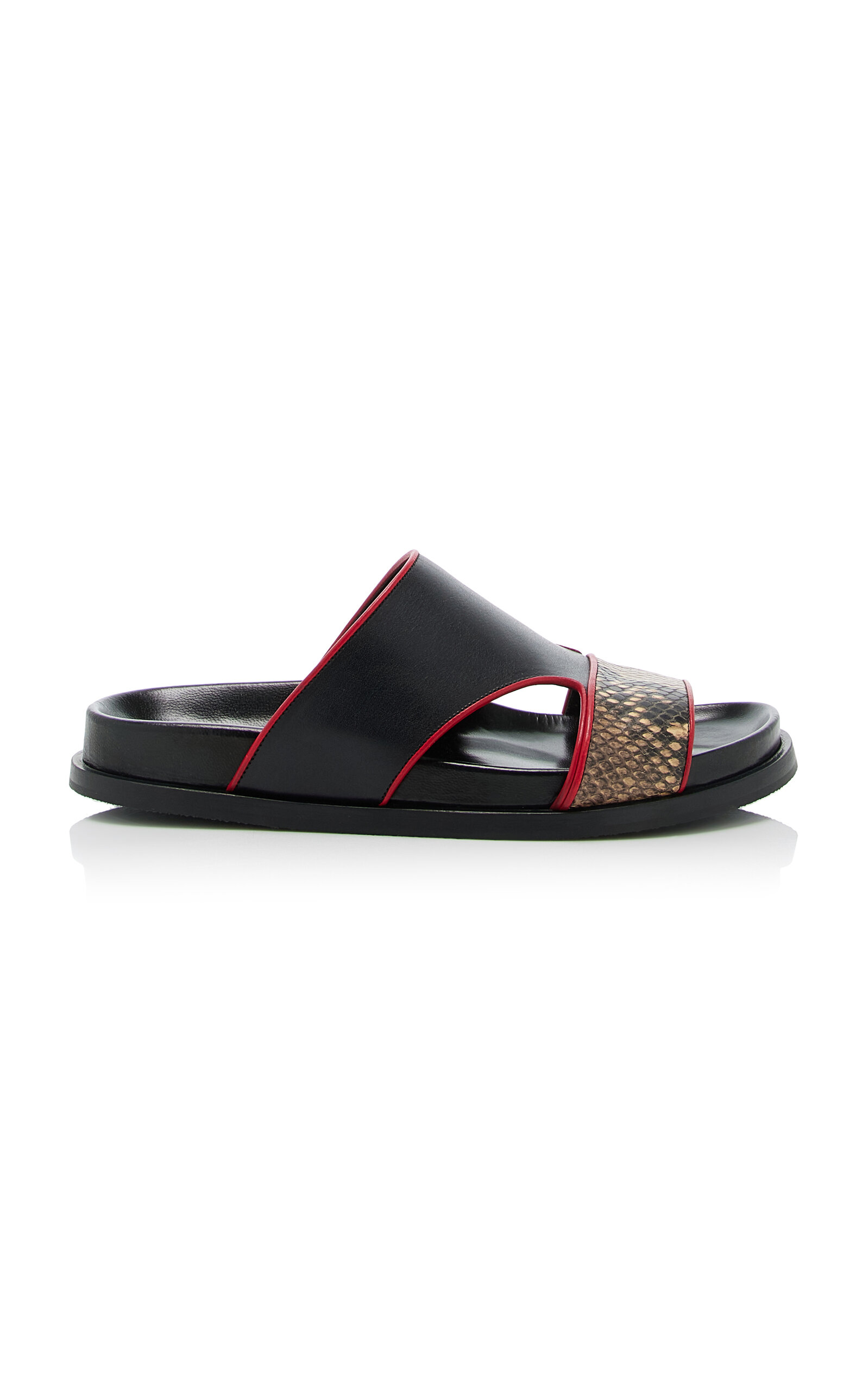 DRIES VAN NOTEN LEATHER FUSSBETT SANDALS