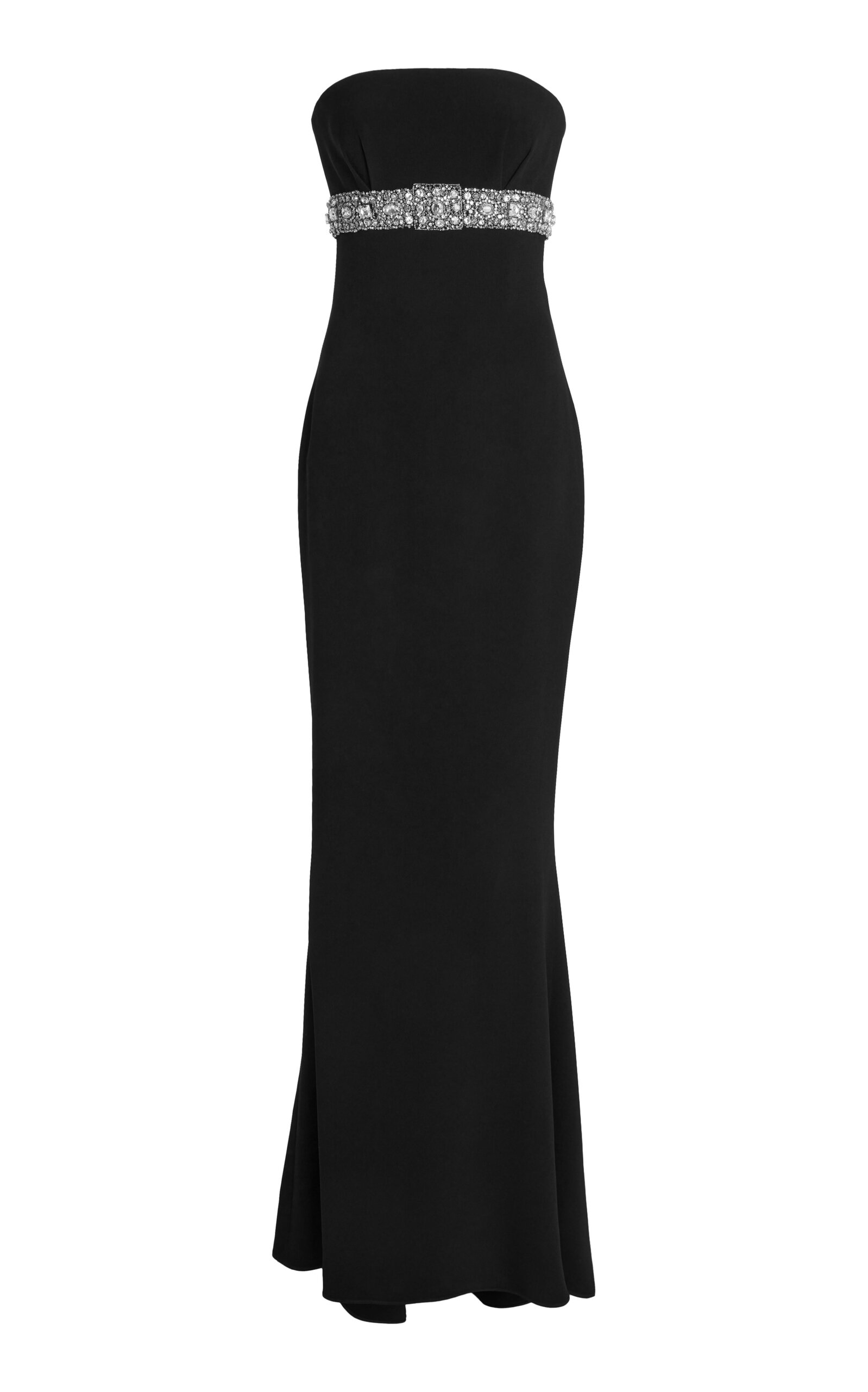 Zuhair Murad Embellished Cady Mermaid Maxi Dress In Black