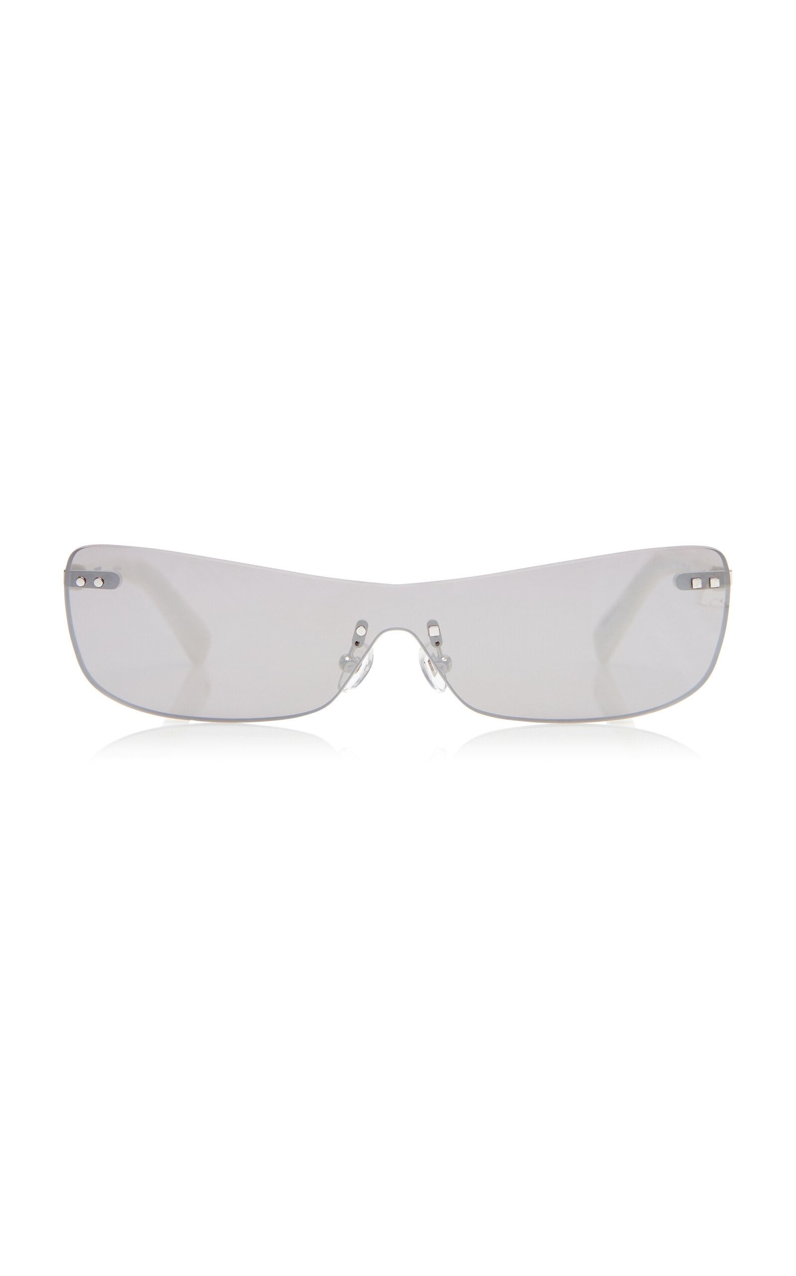 Jacquemus Miranda Frameless Acetate Sunglasses In Silver