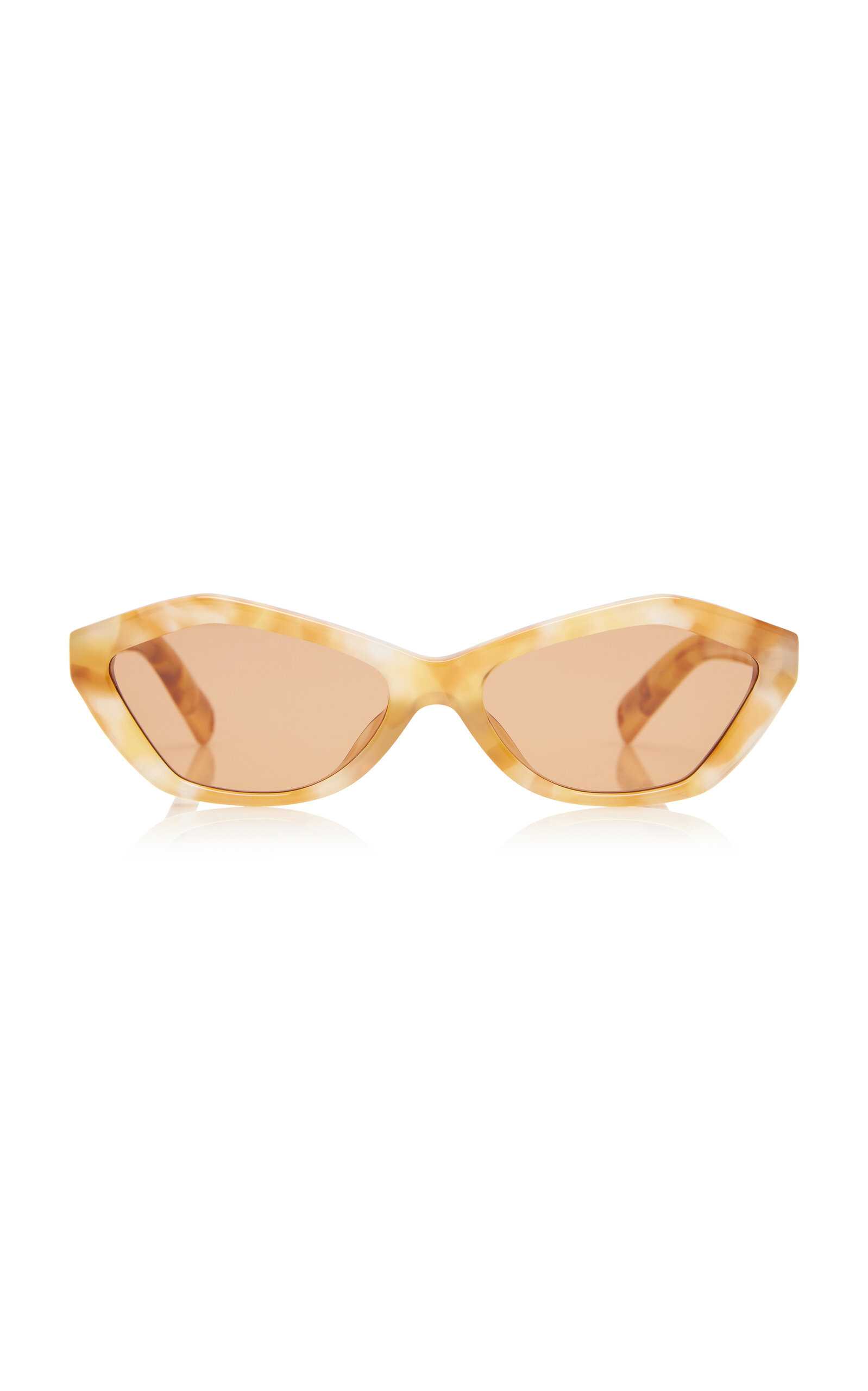 Jacquemus Bambino Cat-eye Acetate Sunglasses In Yellow
