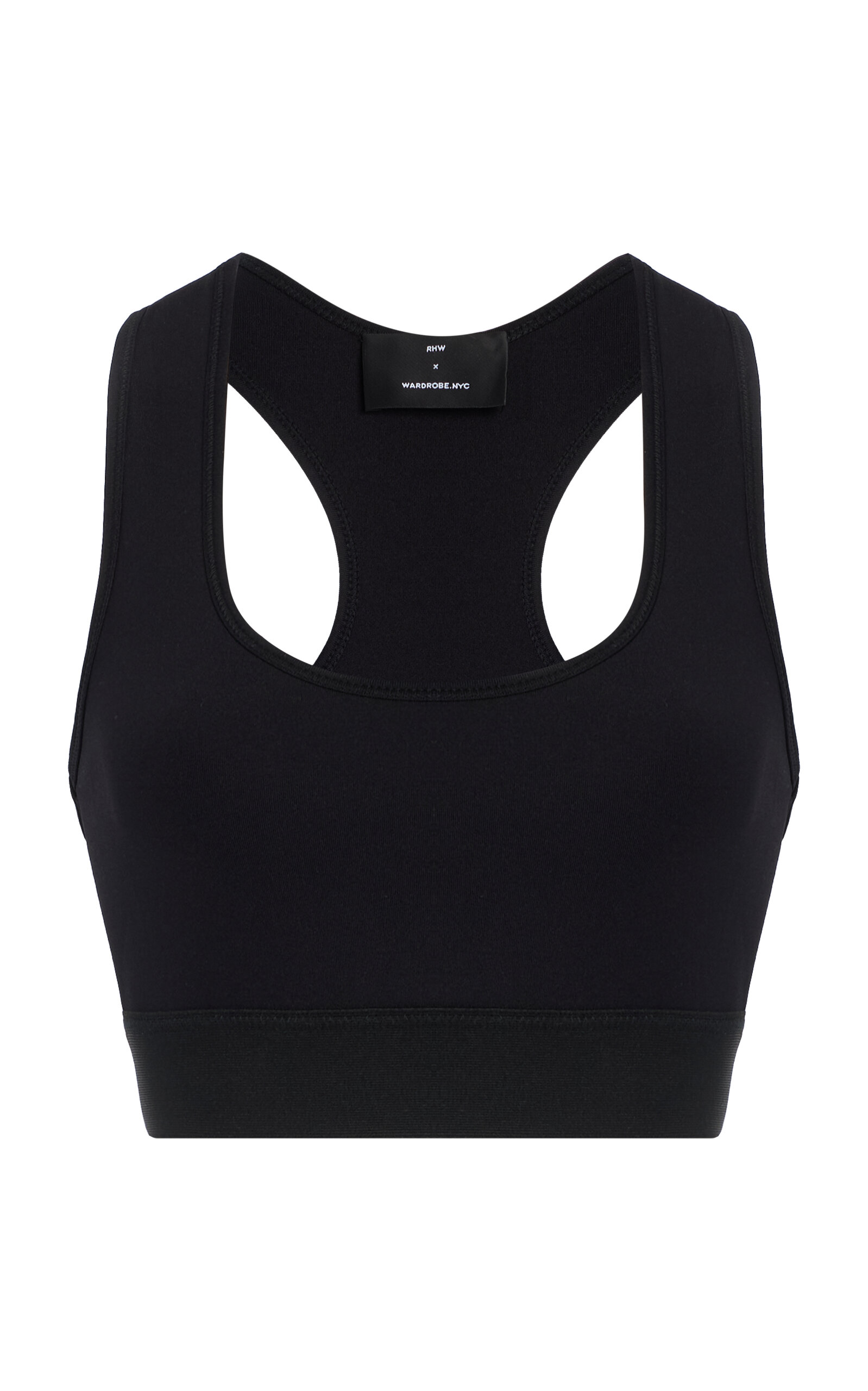 Wardrobe.nyc Rhw Active Bra In Black