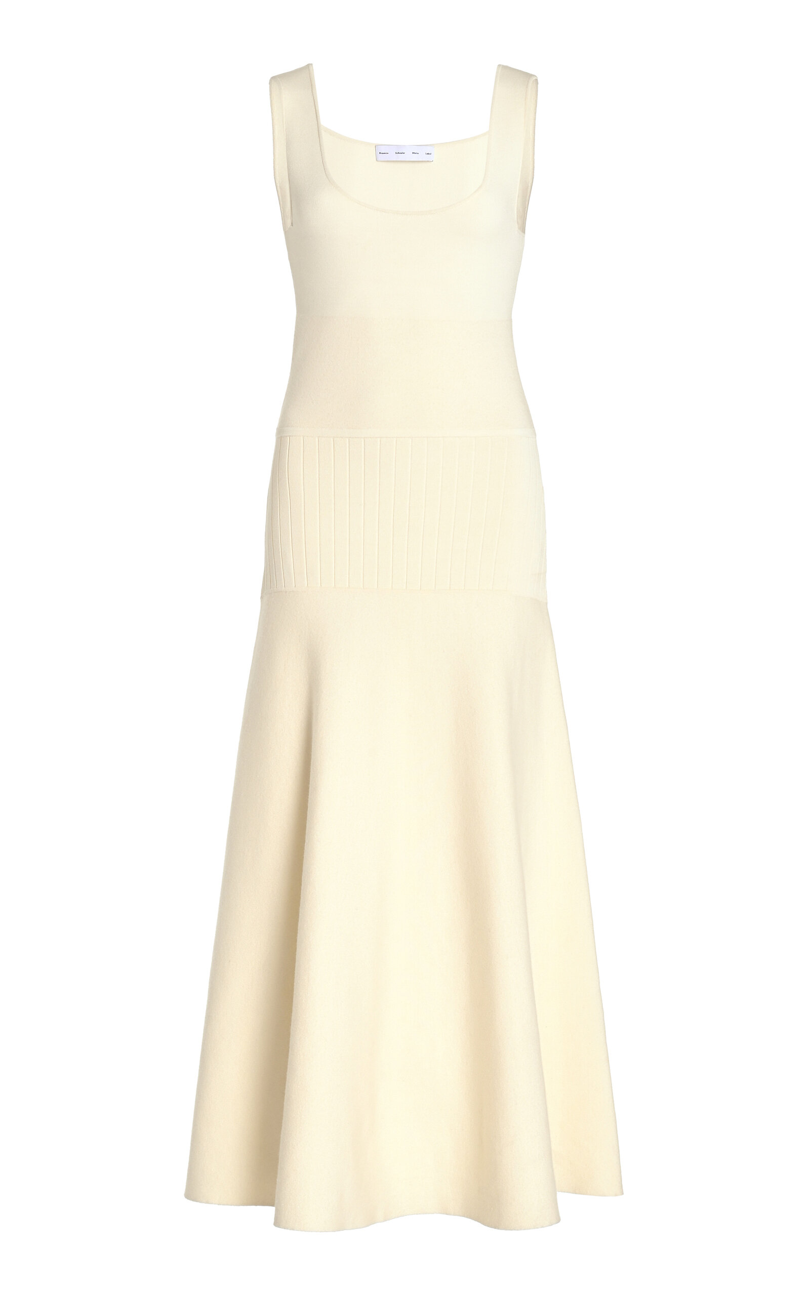 Proenza Schouler White Label Lucia Soufflé-Knit Midi Dress - White