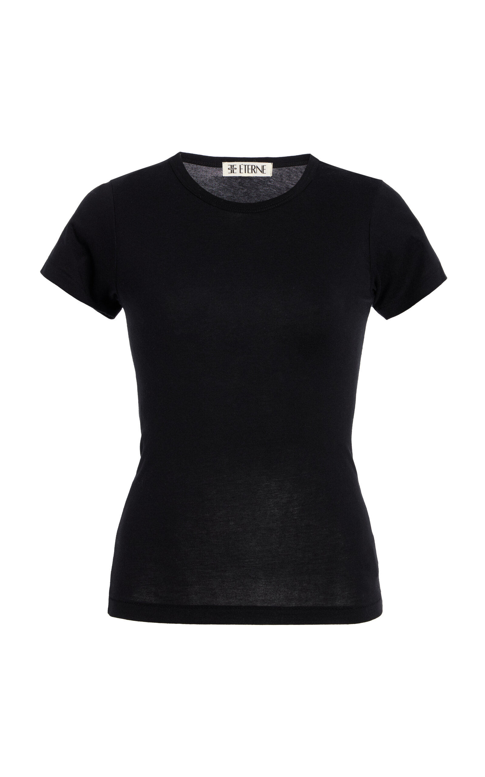 Éterne Cotton-Modal T-Shirt - Black
