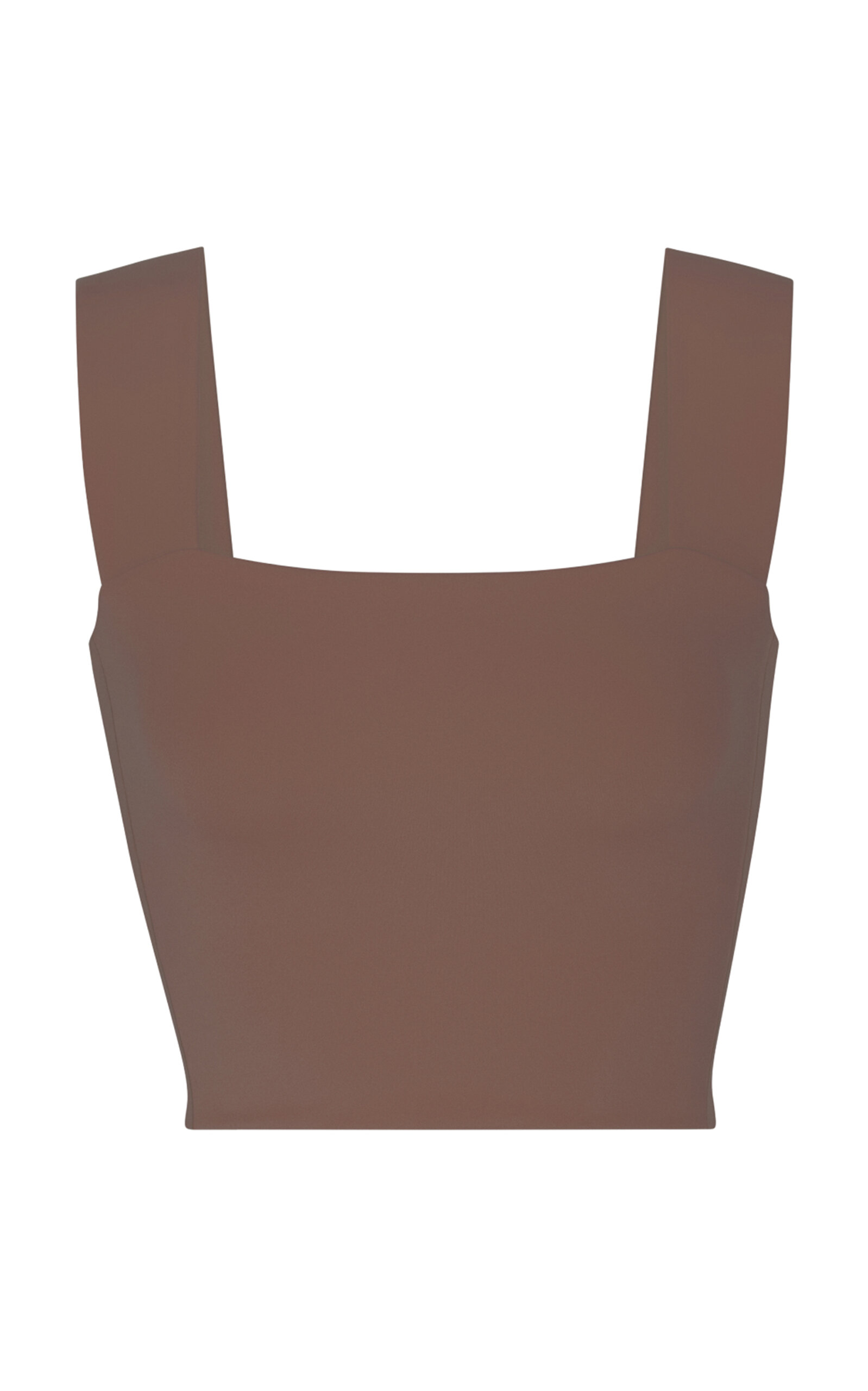 Left On Friday Frame Cropped Jersey Tank Top In Grey