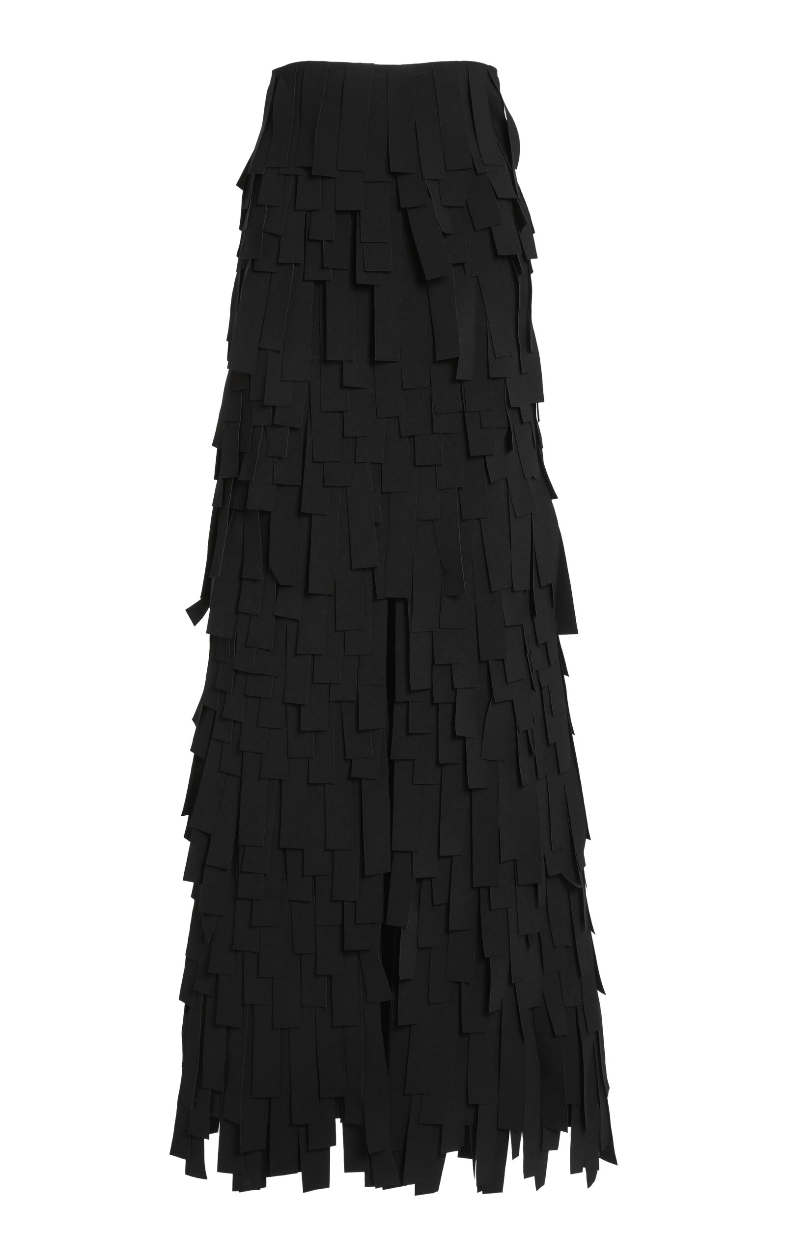 A.w.a.k.e. A.w.a.k.e Mode Laser-cut Crepe Maxi Skirt In Black