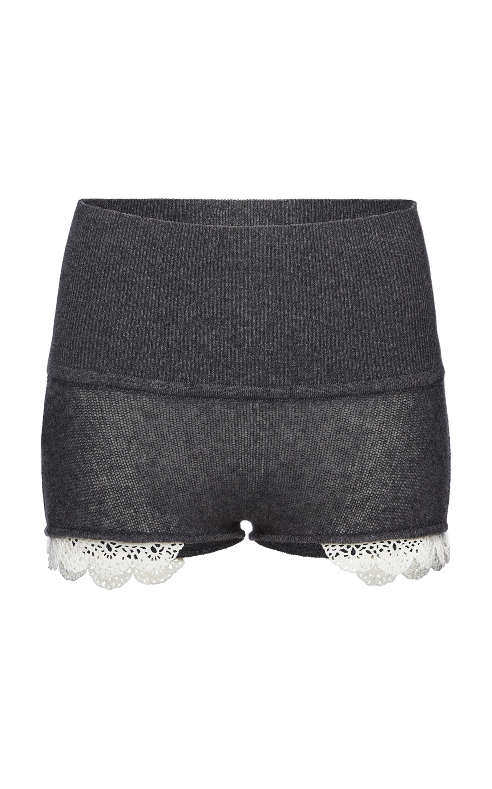 Magda Butrym Knit Cashmere Shorts - Grey