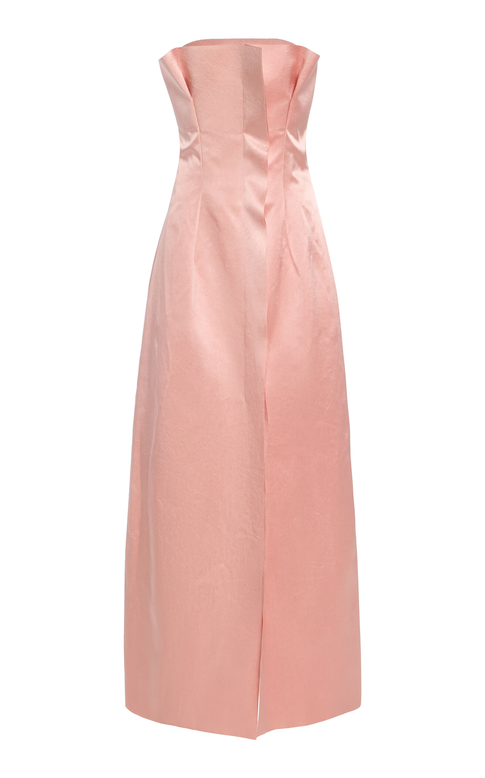 Philosophy Di Lorenzo Serafini Duchesse Satin Strapless Maxi Dress In Pink