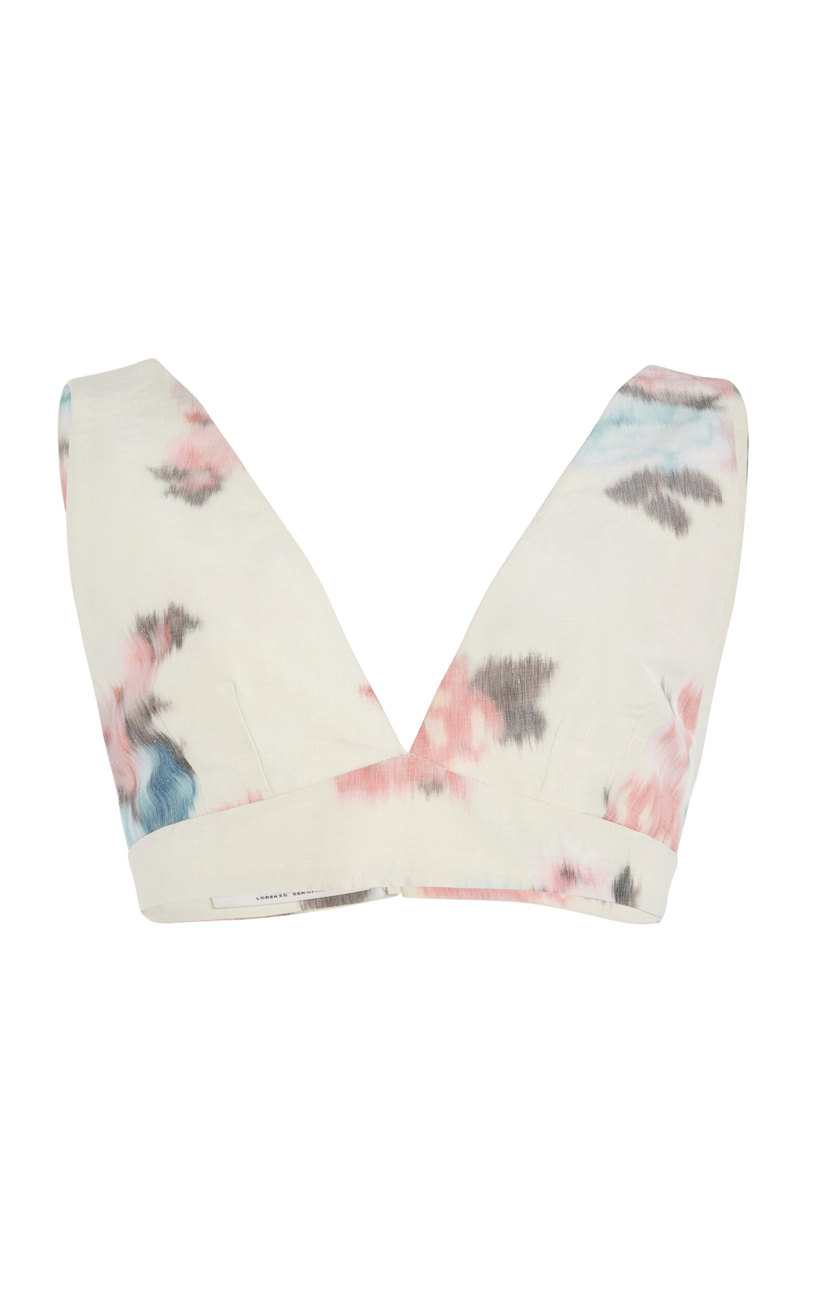 Shop Philosophy Di Lorenzo Serafini Floral Taffeta Crop Top