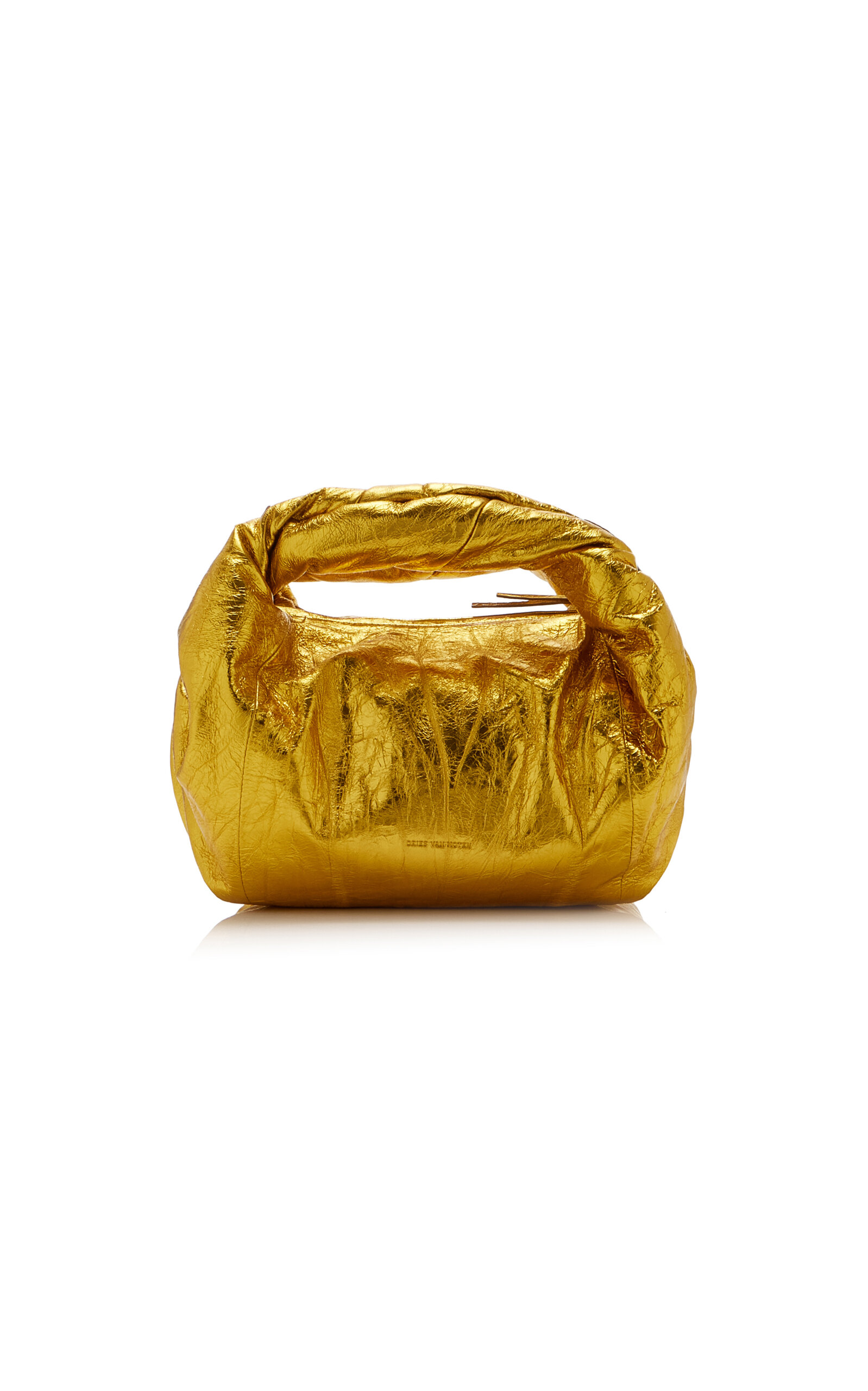 Twist Metallic Leather Bag