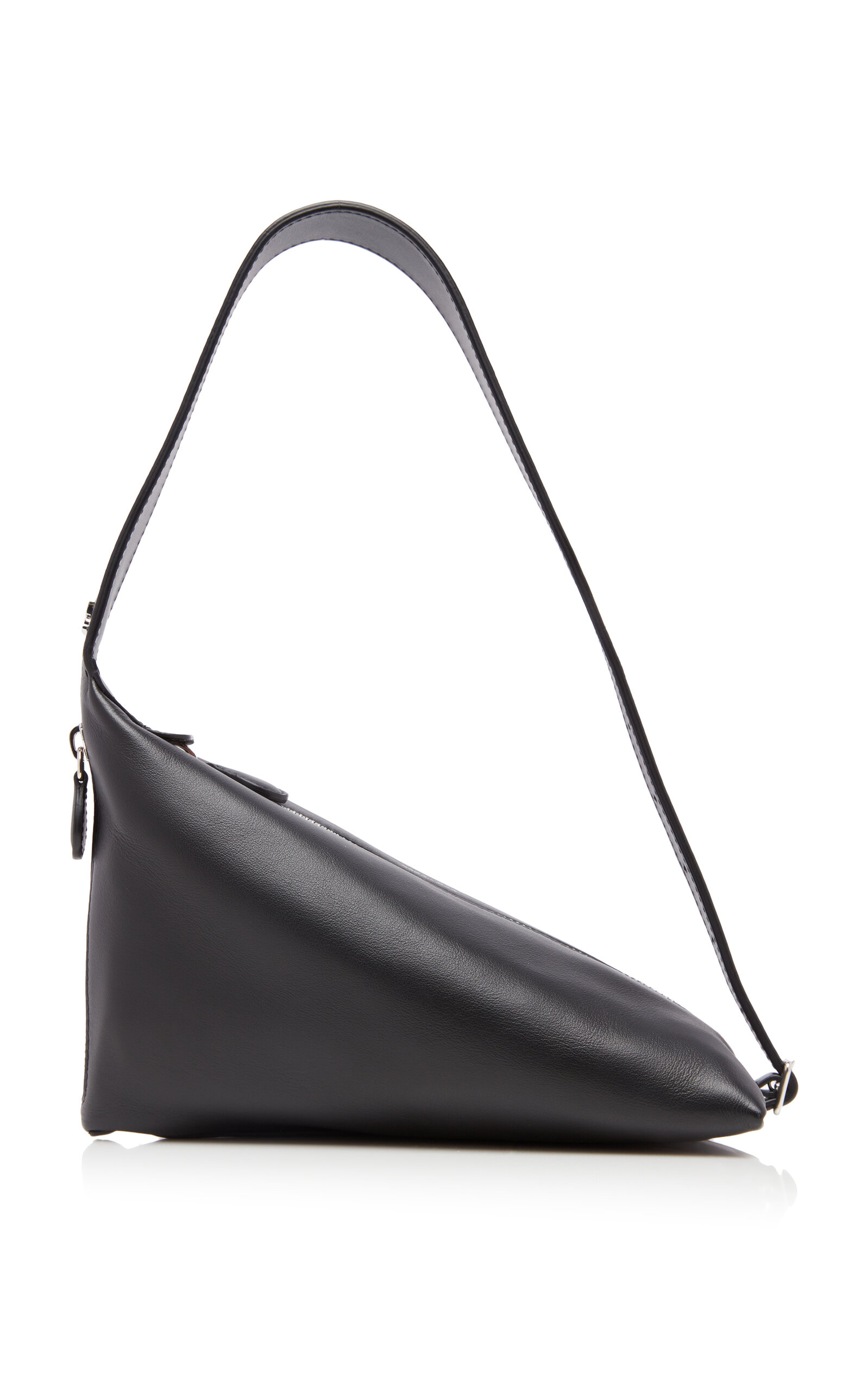 Courrèges One Leather Shoulder Bag - Black - OS - Women's Bags