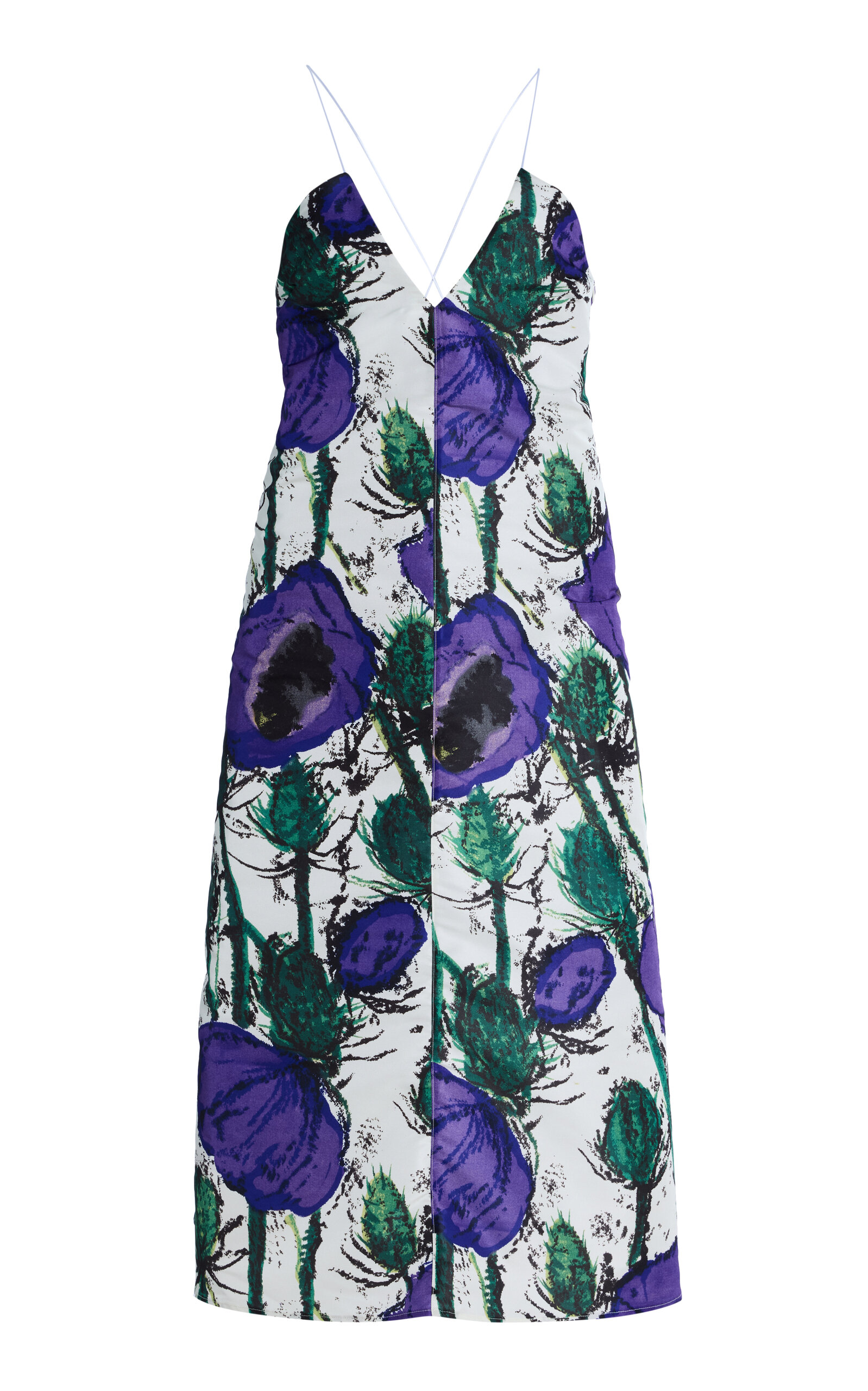 Josephine Printed Cotton Sateen Midi Dress