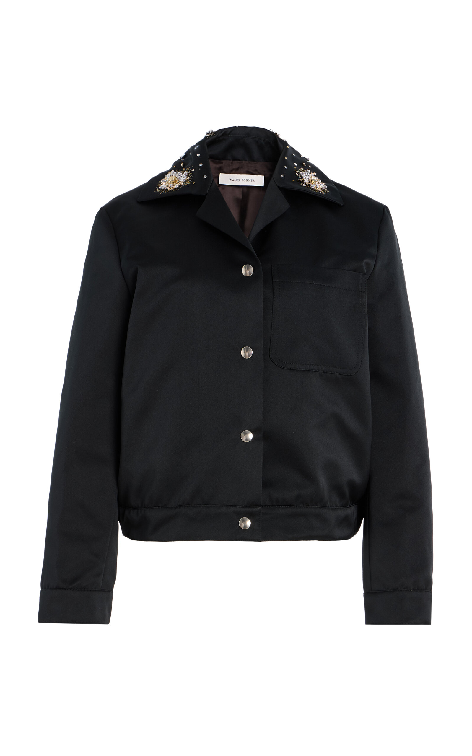 Flora Embellished Satin Jacket