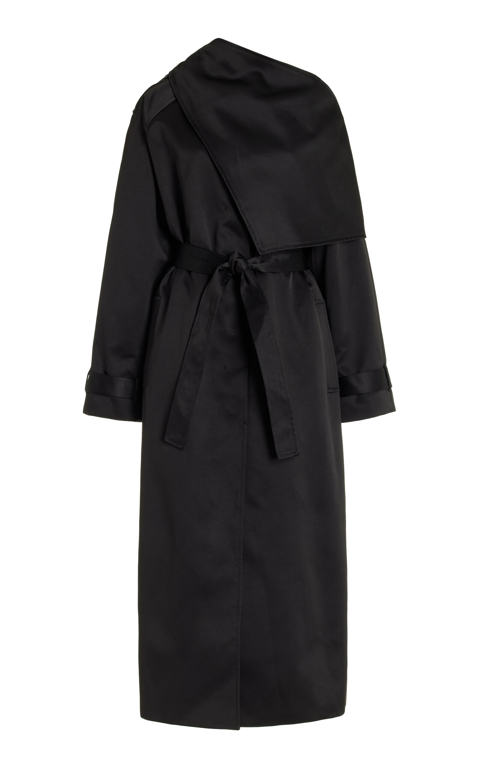 The Garment Black Cotton-blend Kelly Trench Coat