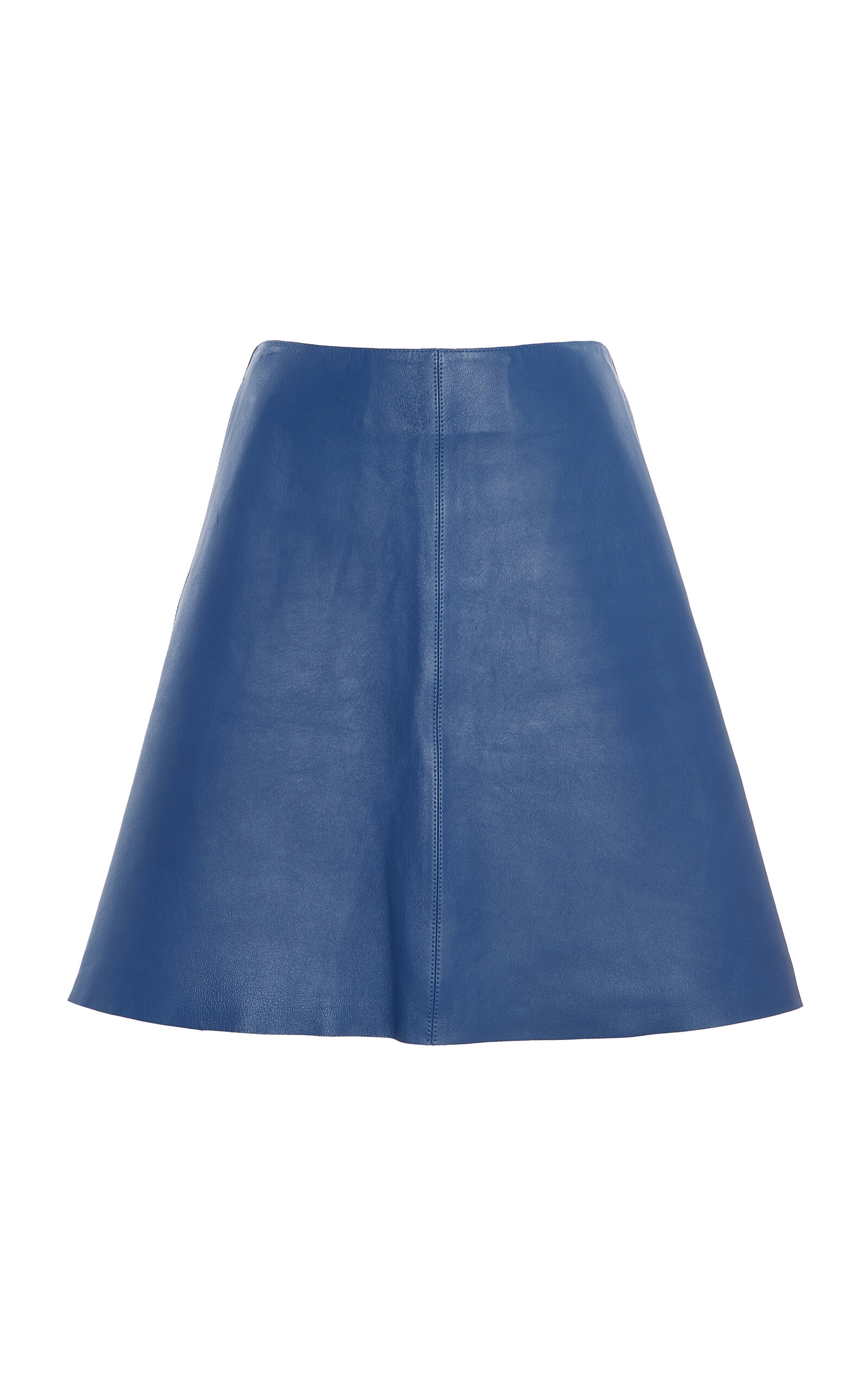 Toteme Leather Midi Skirt - Blue - Women's Clothing