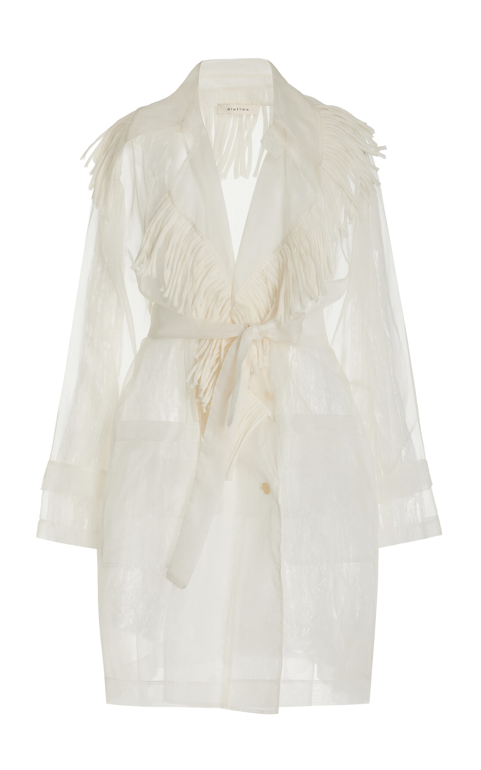 Diotima Commission Silk Coat - White