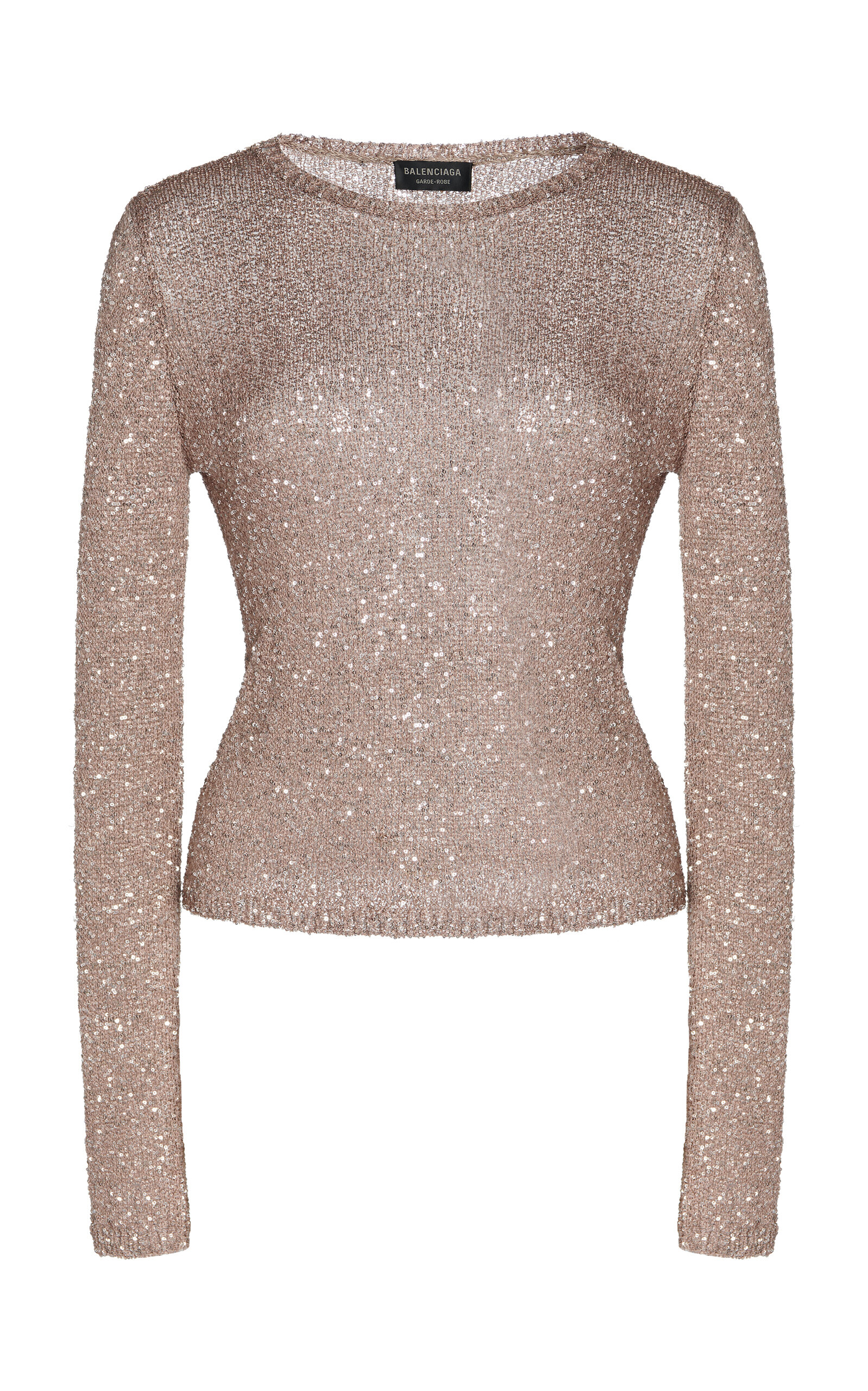 Balenciaga Sequined Knit Top - Men's Clothing