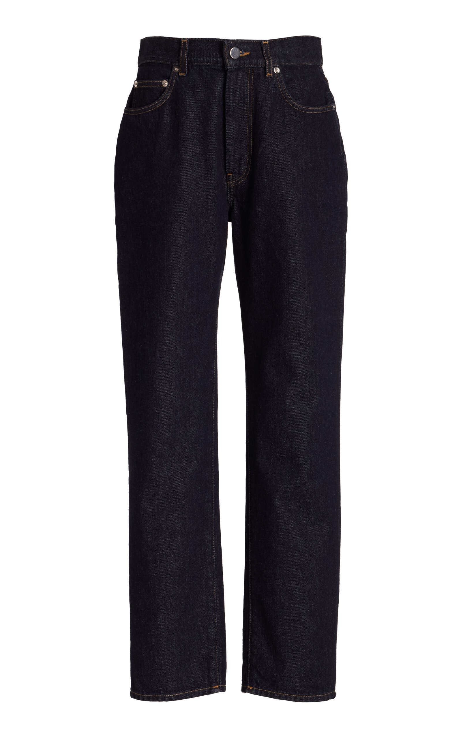Shop Loulou Studio Wular Straight-leg Jeans In Blue