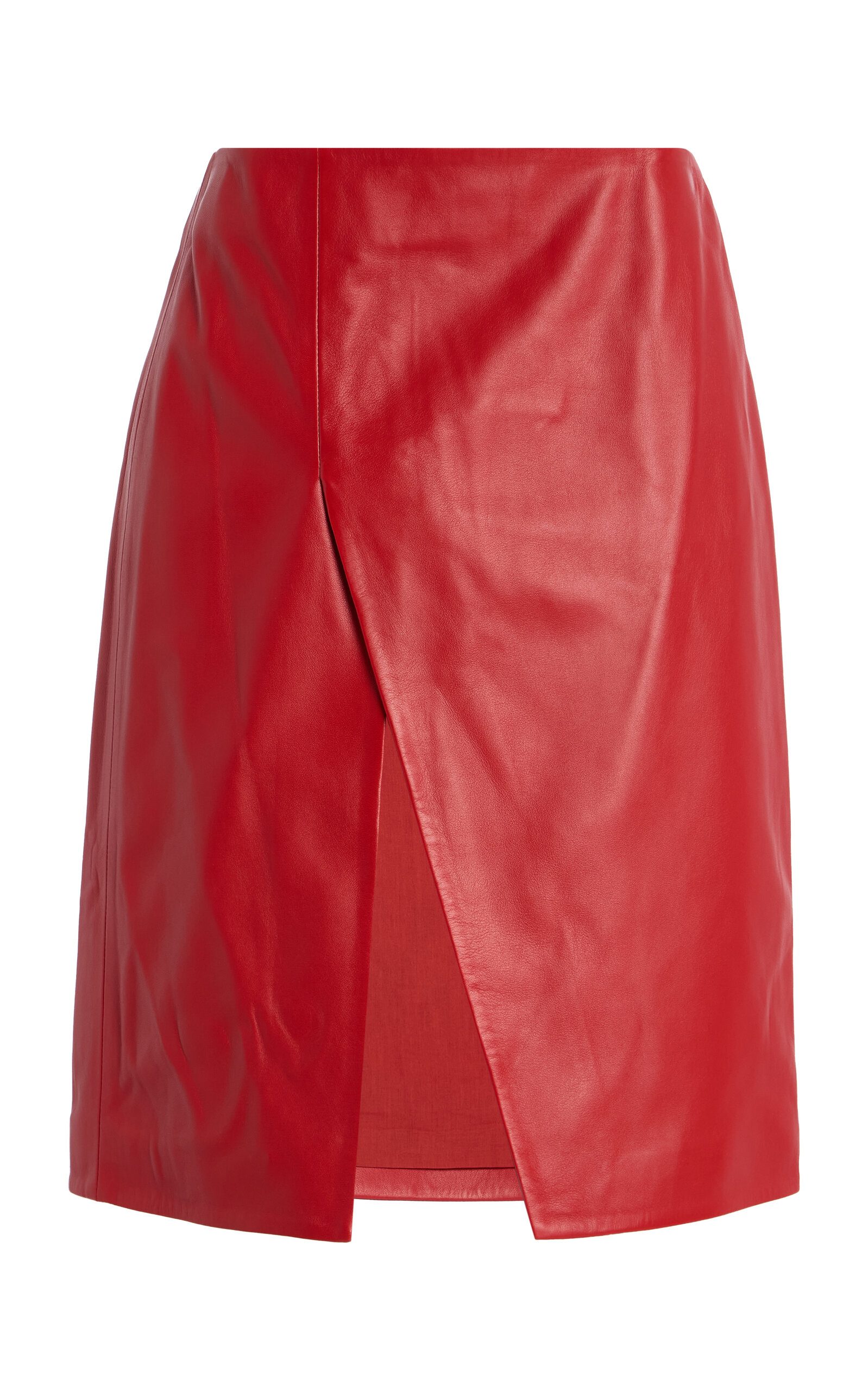 Loulou de Saison Ekare Leather Skirt - Red